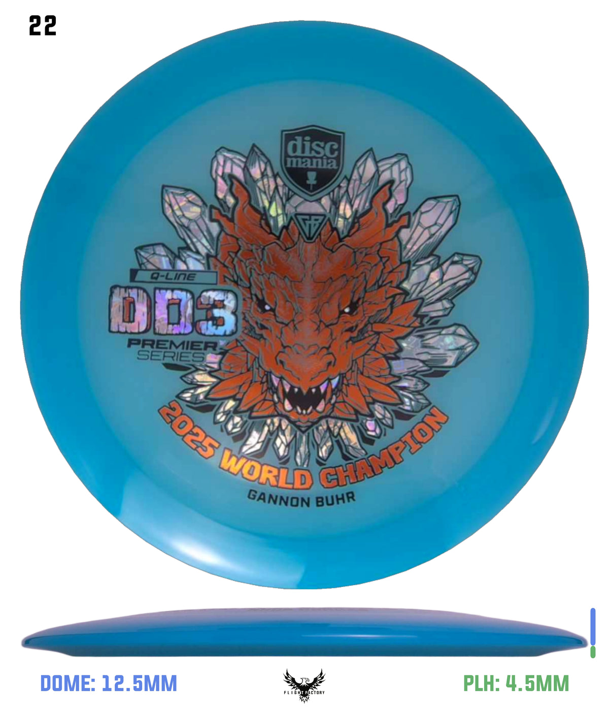 Discmania Gannon Buhr Premier Series Q-Line DD3 (2025 World Champion)