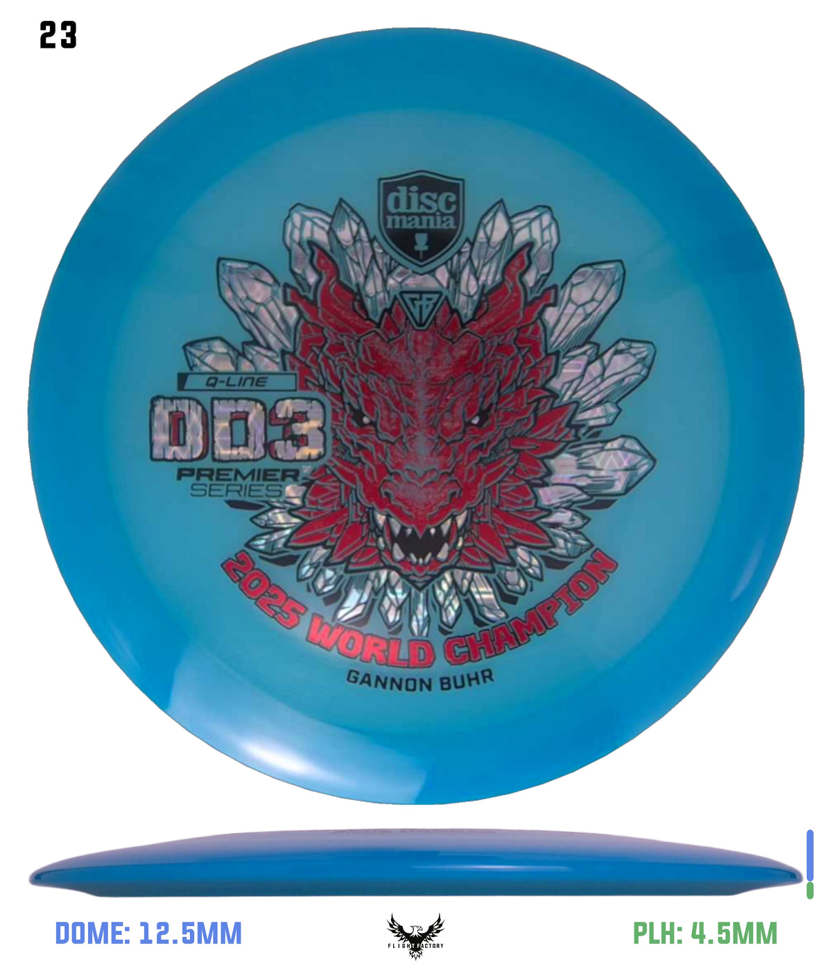 Discmania Gannon Buhr Premier Series Q-Line DD3 (2025 World Champion)