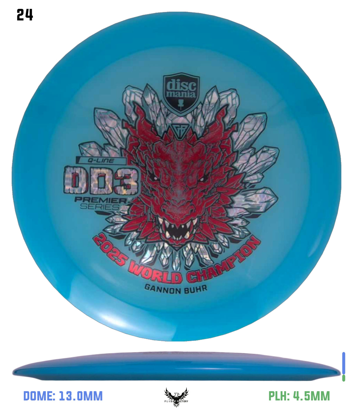 Discmania Gannon Buhr Premier Series Q-Line DD3 (2025 World Champion)