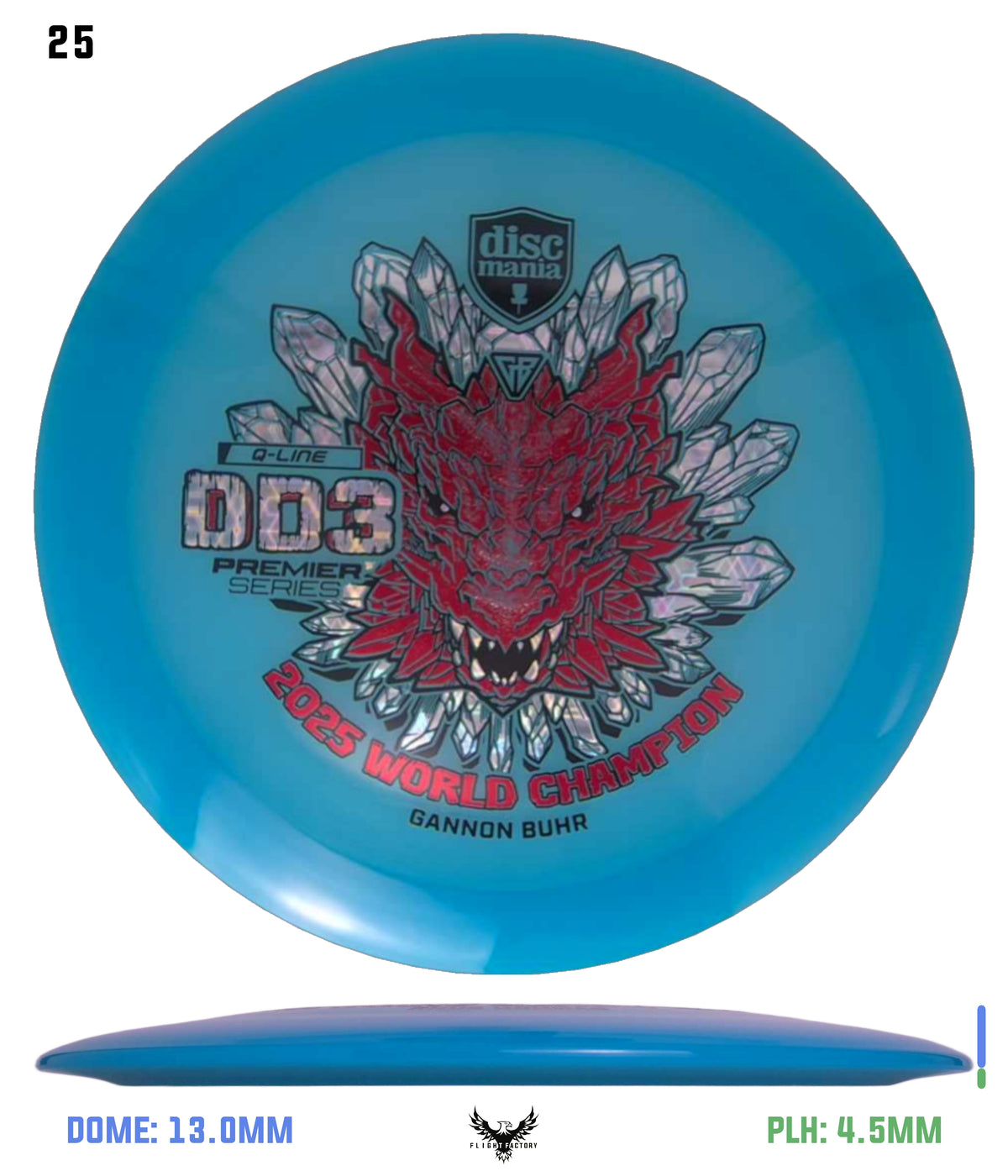 Discmania Gannon Buhr Premier Series Q-Line DD3 (2025 World Champion)