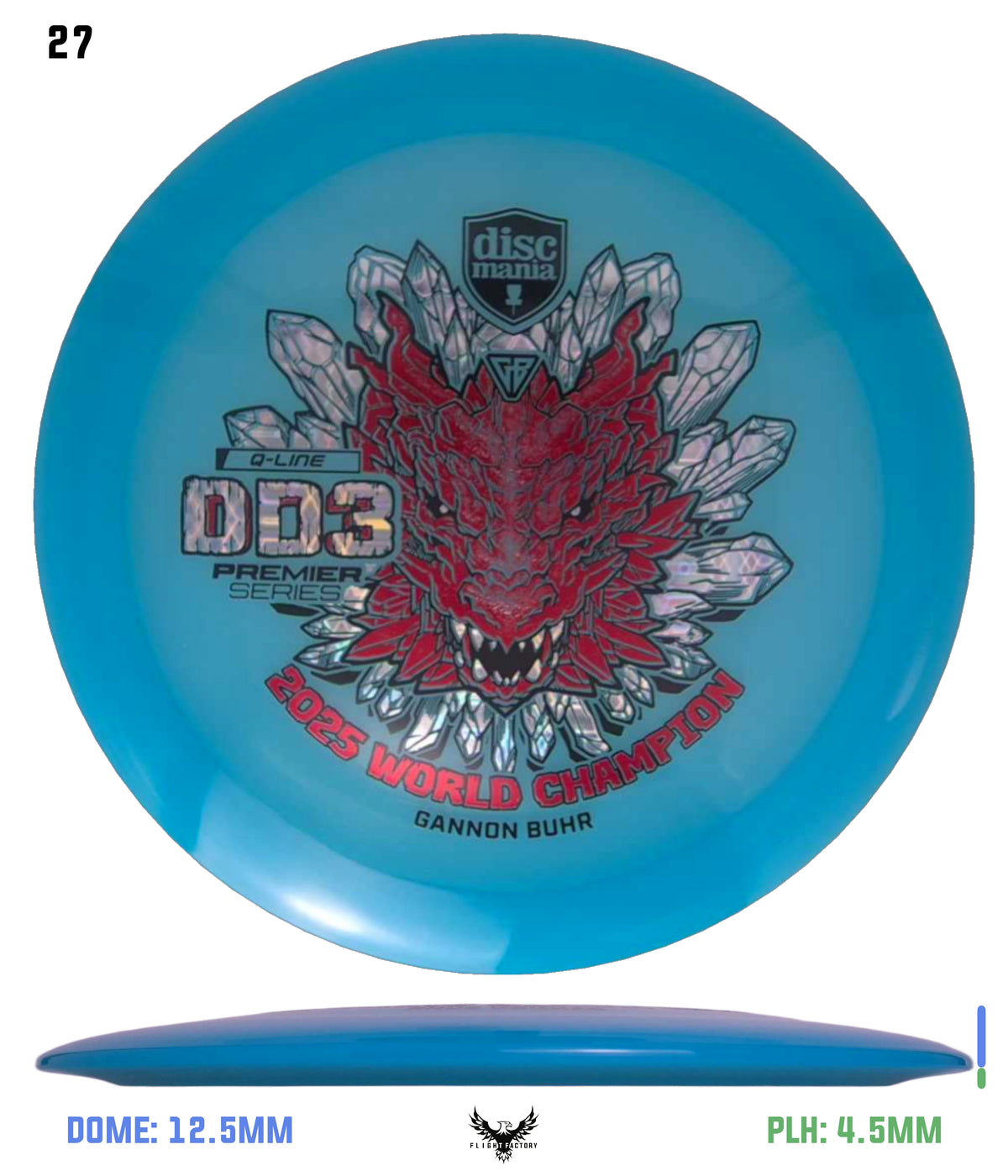 Discmania Gannon Buhr Premier Series Q-Line DD3 (2025 World Champion)