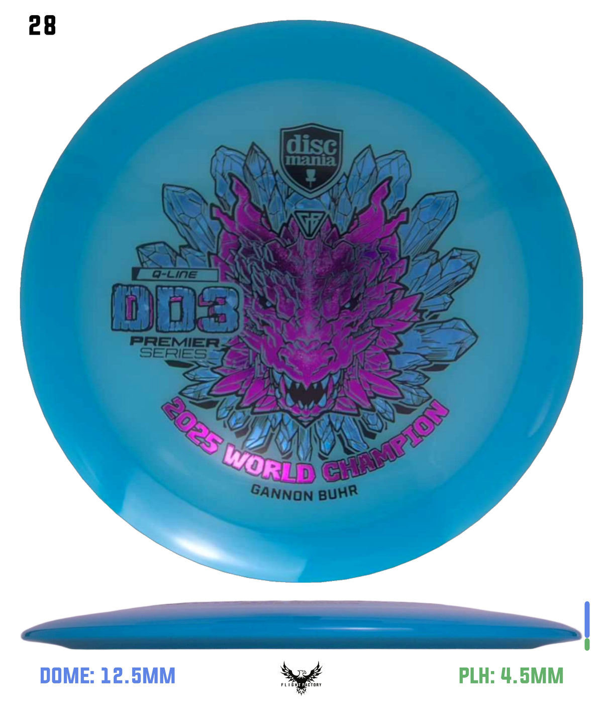 Discmania Gannon Buhr Premier Series Q-Line DD3 (2025 World Champion)