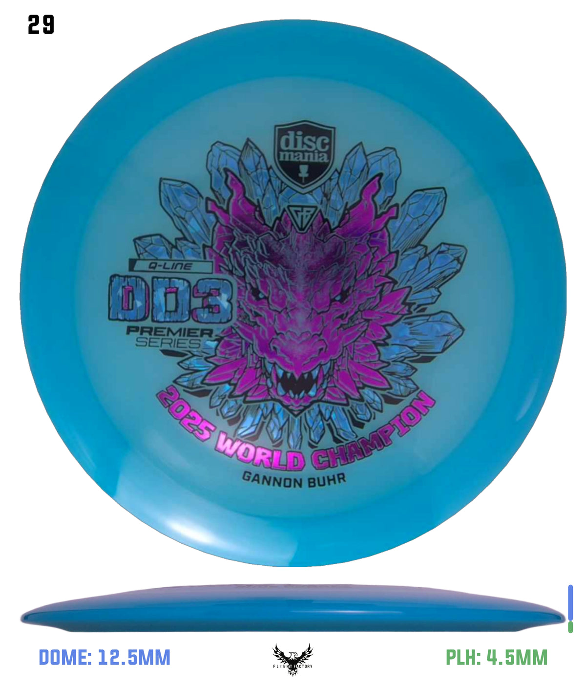 Discmania Gannon Buhr Premier Series Q-Line DD3 (2025 World Champion)