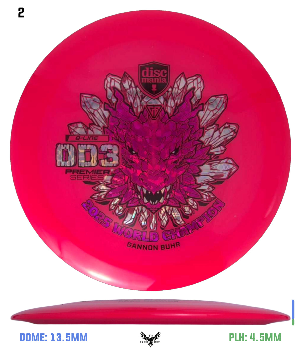 Discmania Gannon Buhr Premier Series Q-Line DD3 (2025 World Champion)