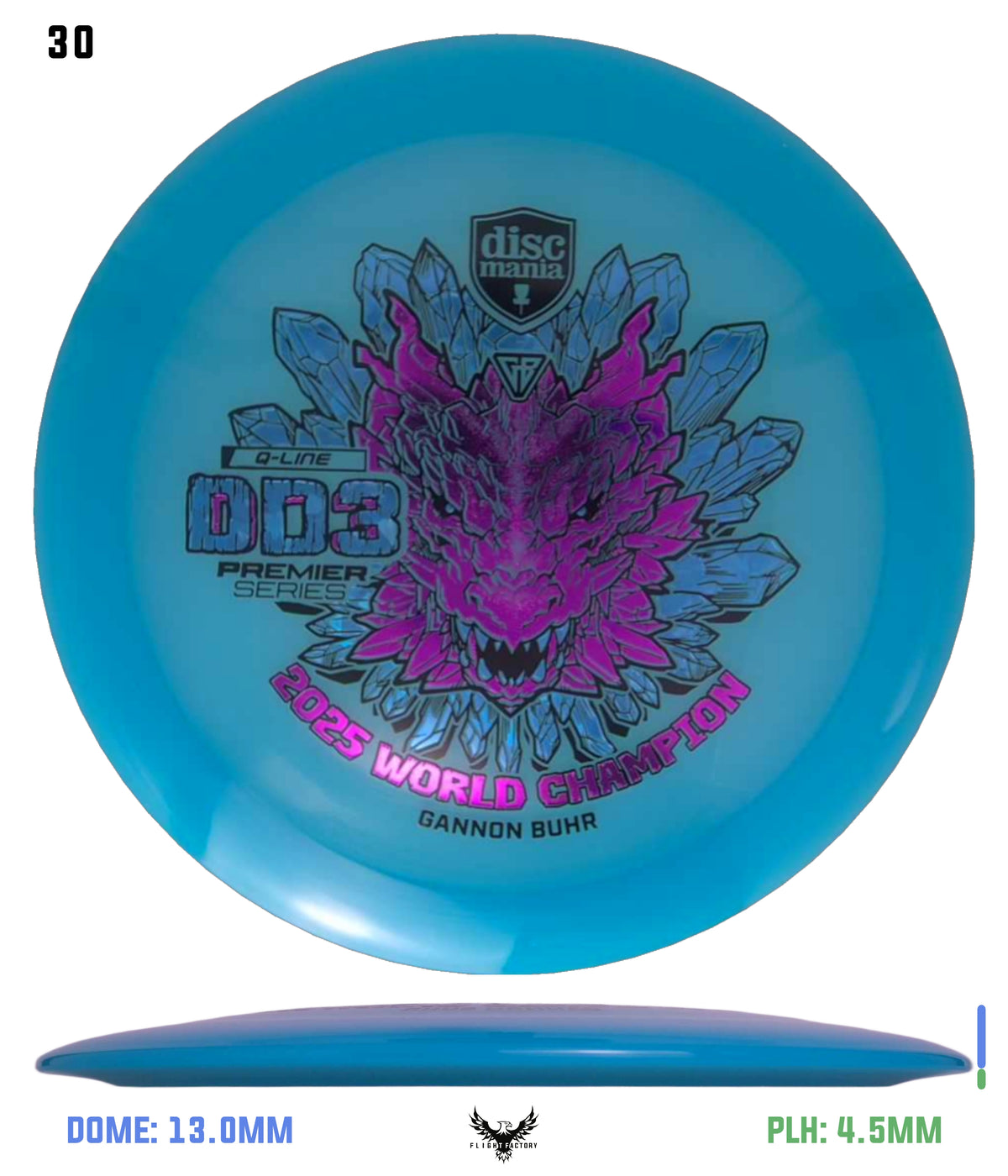 Discmania Gannon Buhr Premier Series Q-Line DD3 (2025 World Champion)