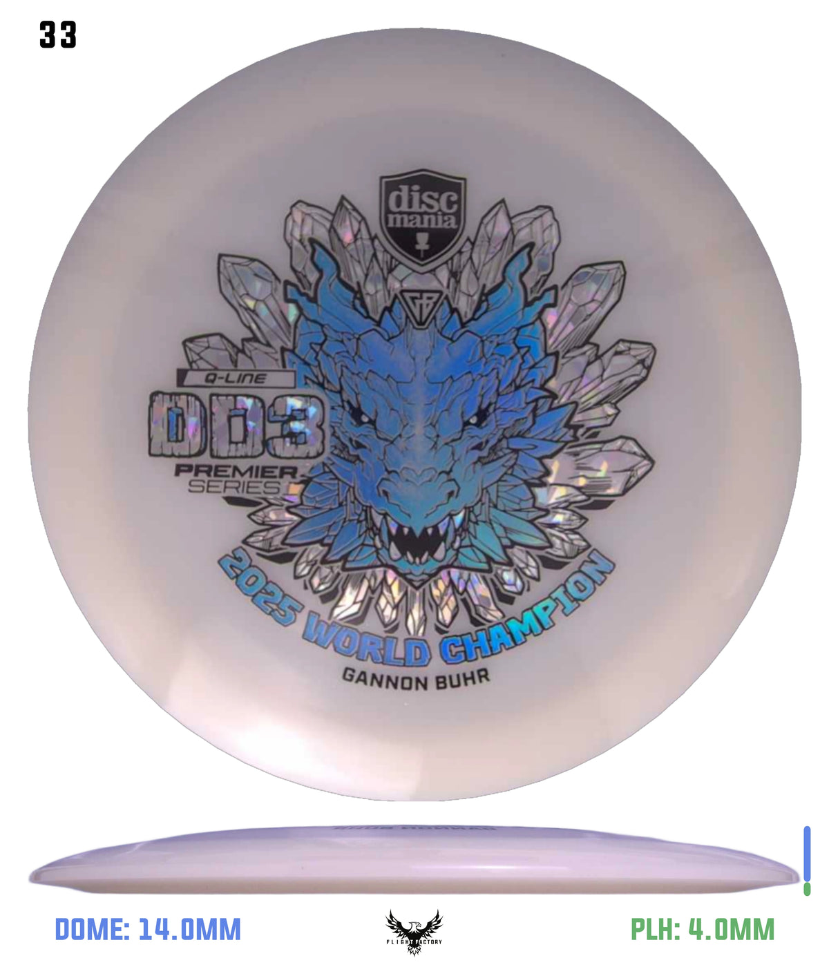 Discmania Gannon Buhr Premier Series Q-Line DD3 (2025 World Champion)