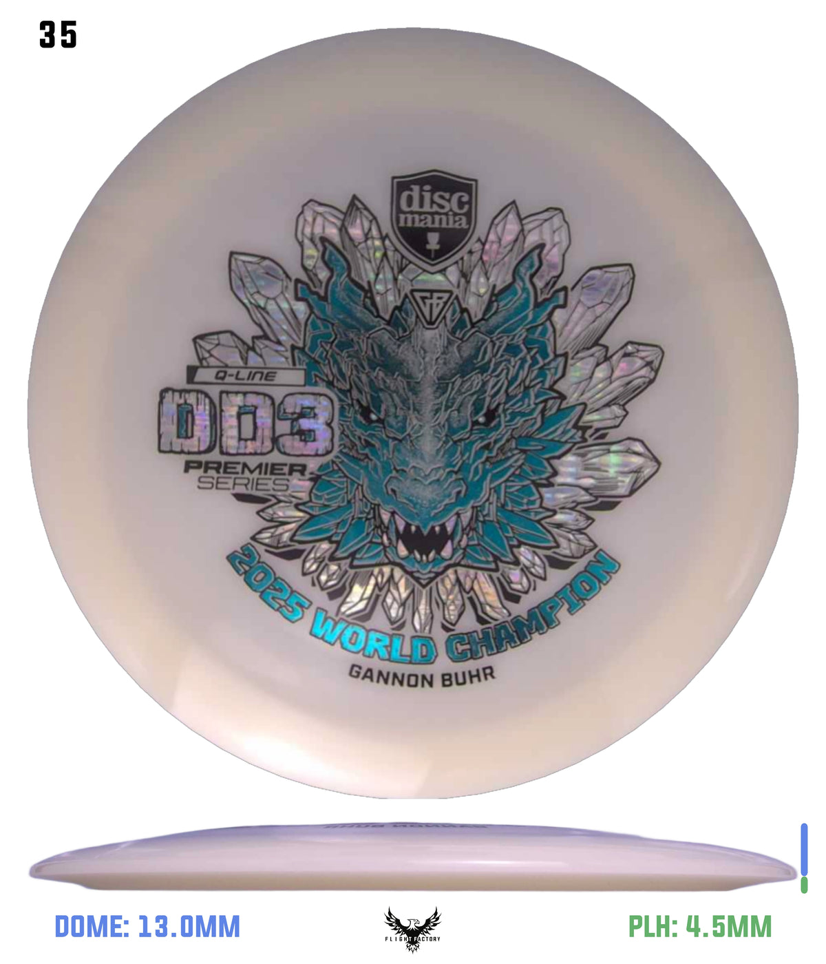 Discmania Gannon Buhr Premier Series Q-Line DD3 (2025 World Champion)