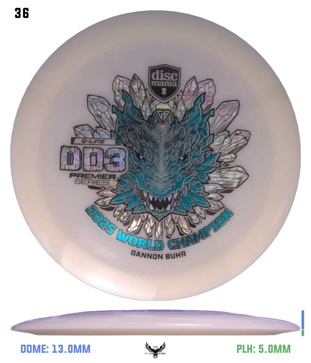 Discmania Gannon Buhr Premier Series Q-Line DD3 (2025 World Champion)