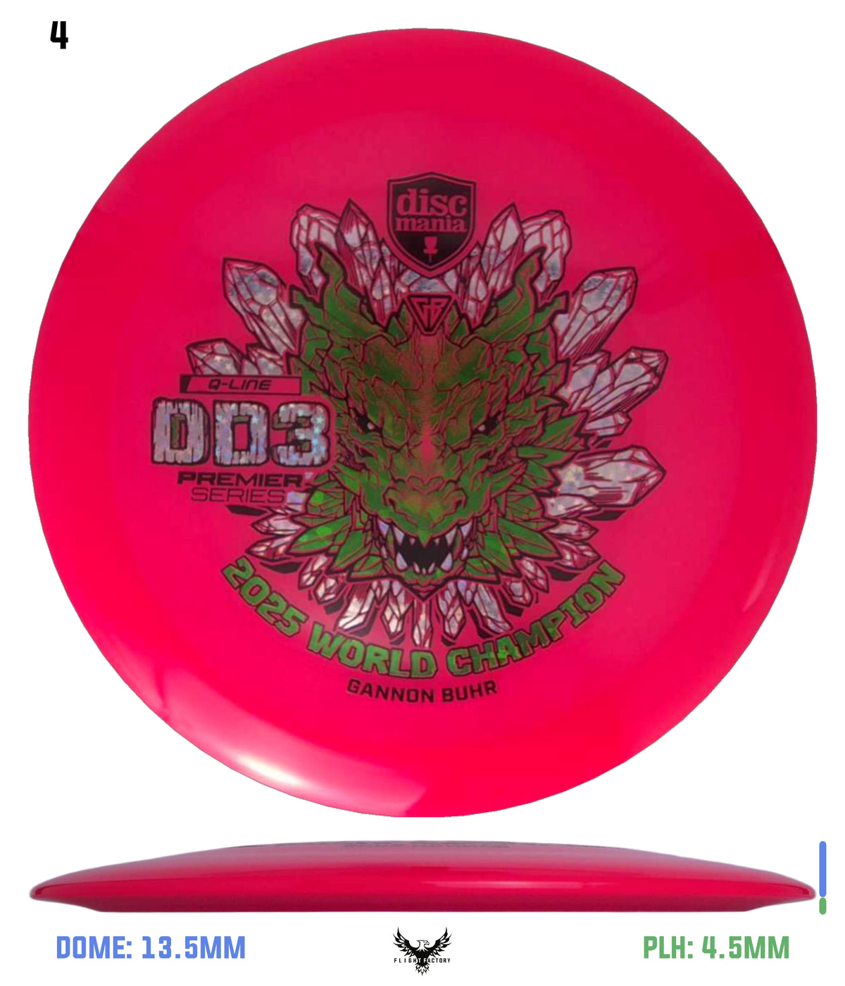 Discmania Gannon Buhr Premier Series Q-Line DD3 (2025 World Champion)