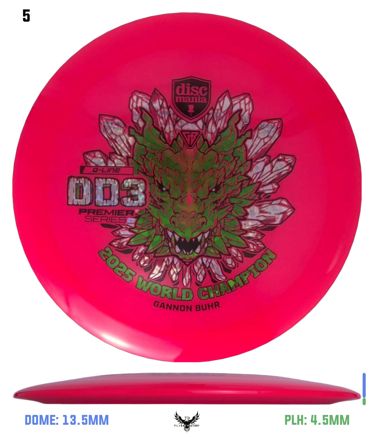 Discmania Gannon Buhr Premier Series Q-Line DD3 (2025 World Champion)