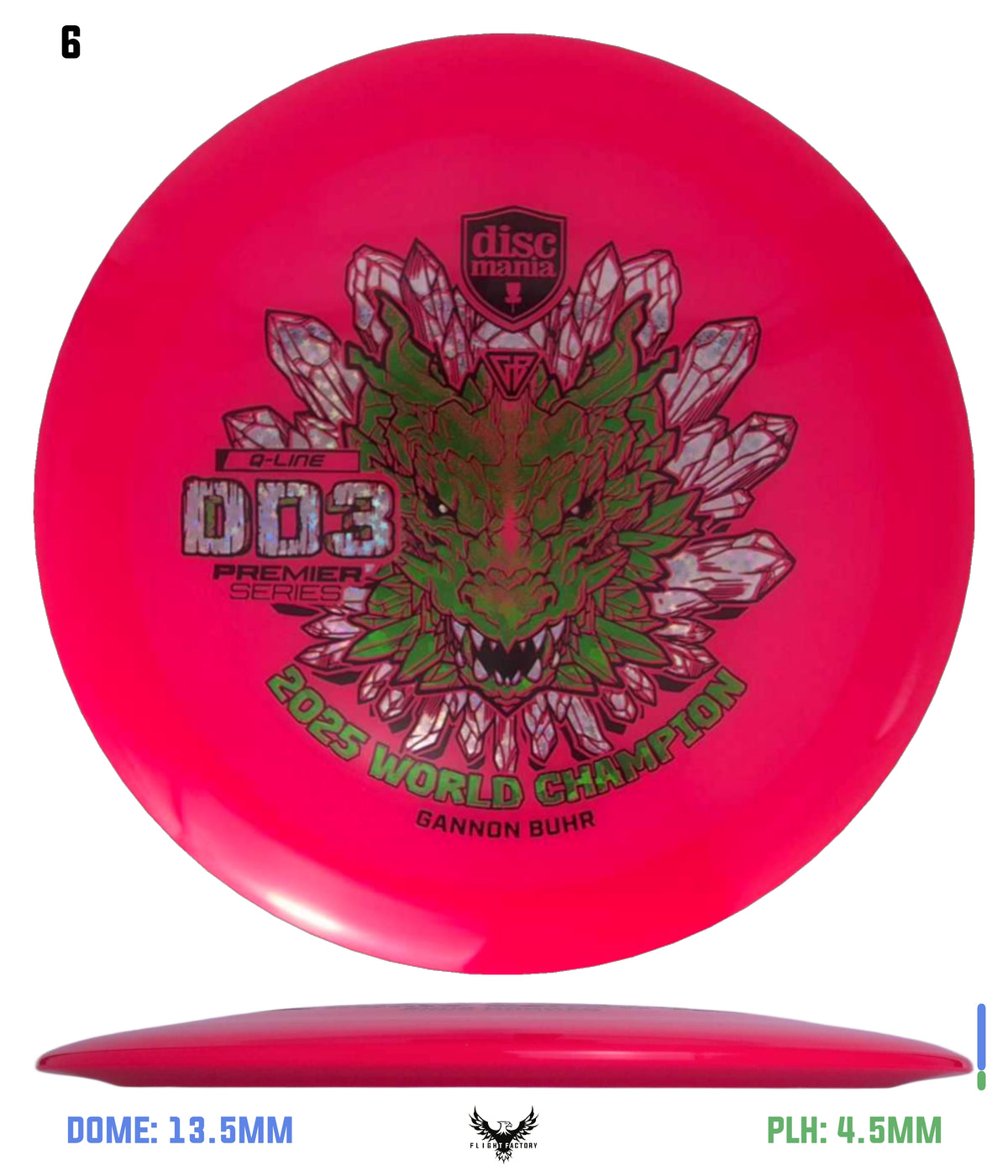 Discmania Gannon Buhr Premier Series Q-Line DD3 (2025 World Champion)