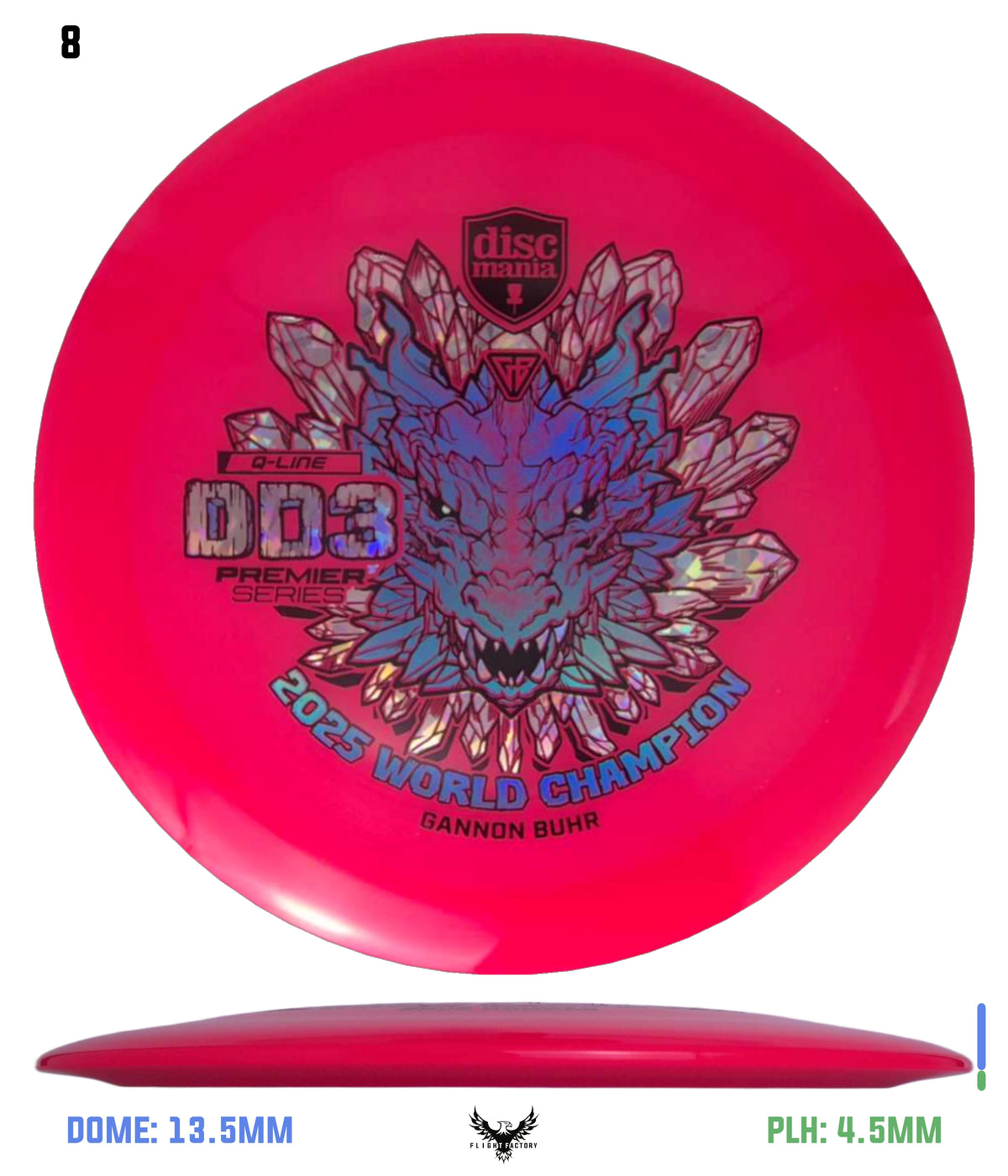 Discmania Gannon Buhr Premier Series Q-Line DD3 (2025 World Champion)