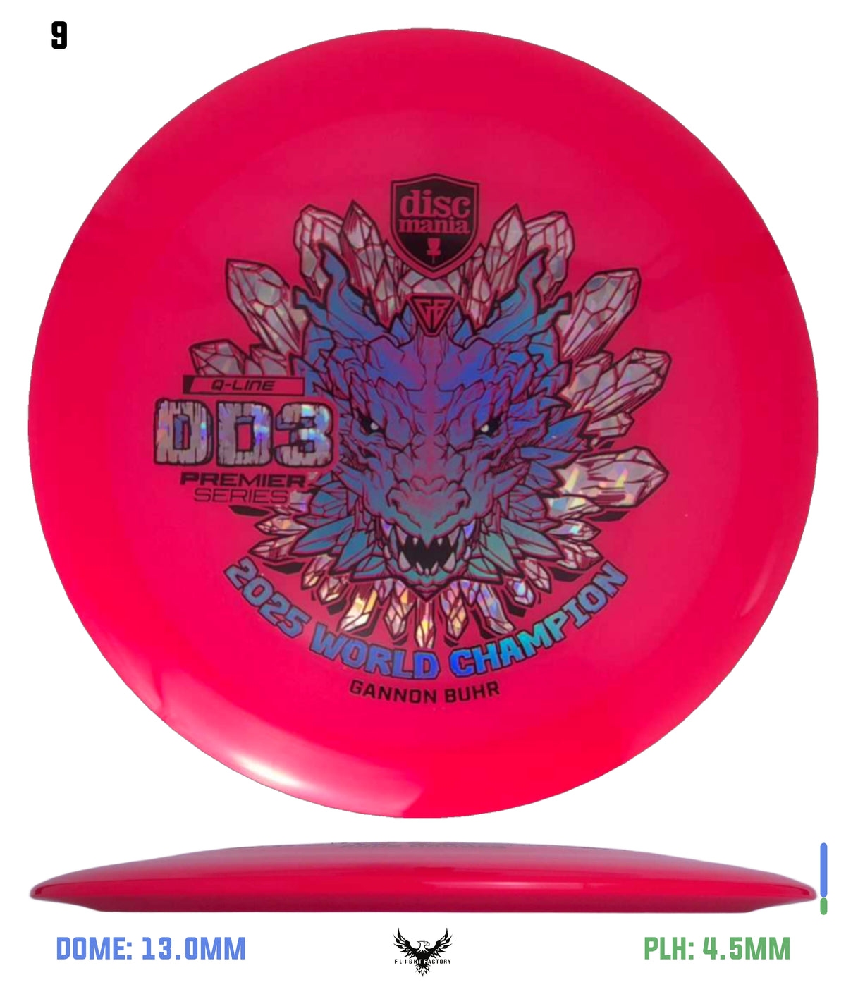 Discmania Gannon Buhr Premier Series Q-Line DD3 (2025 World Champion)