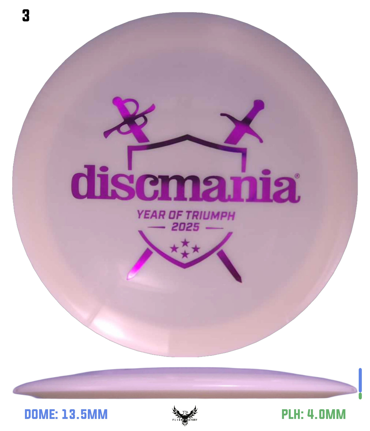 Discmania Premier Series Q-Line DD3 - Year of Triumph 2025