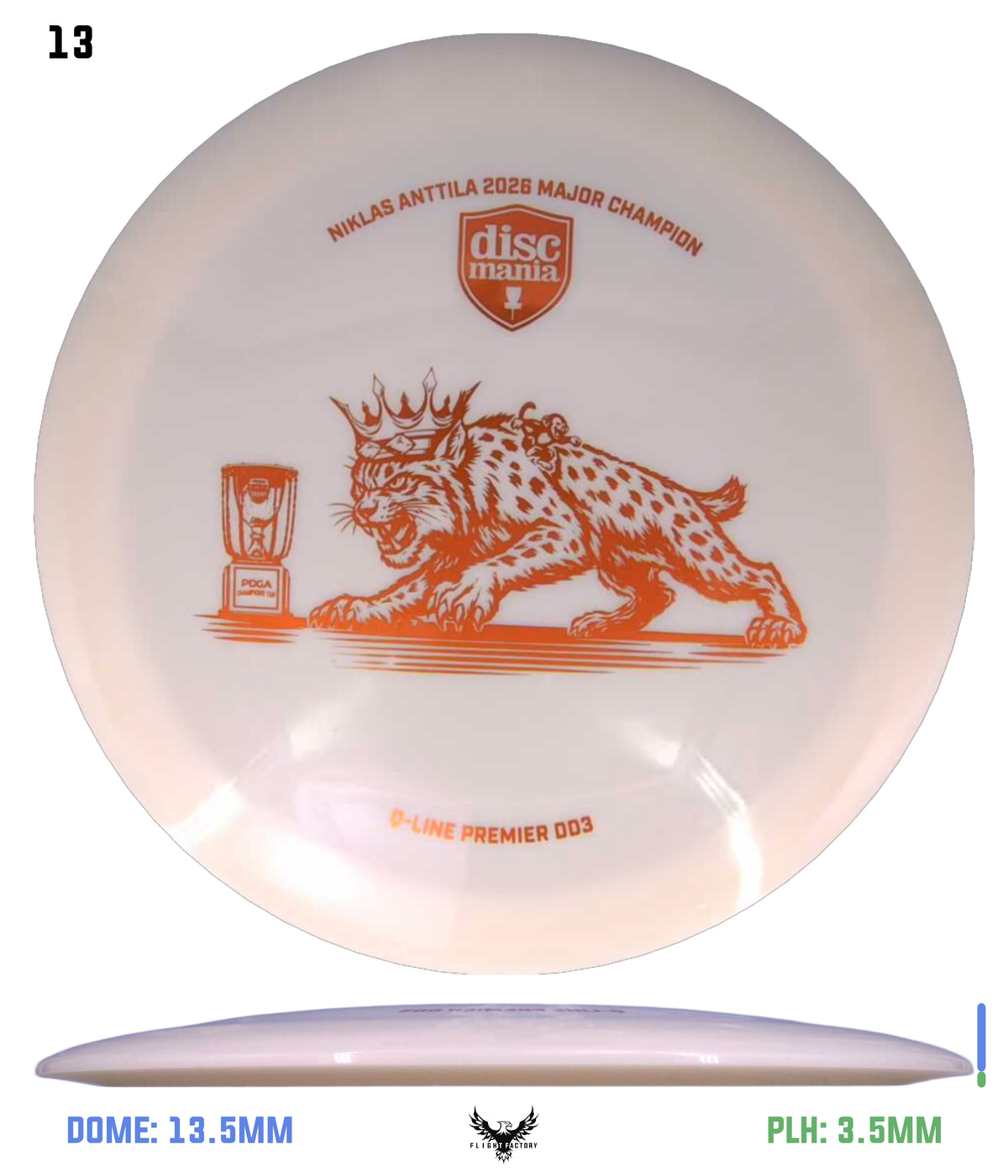 Discmania Premier Series Q-Line DD3 - Niklas Anttila Triumph Series Champions Cup