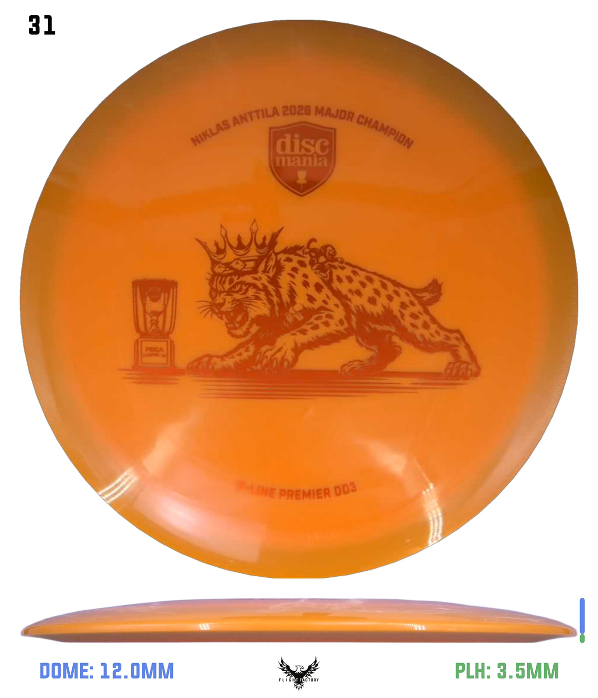Discmania Premier Series Q-Line DD3 - Niklas Anttila Triumph Series Champions Cup
