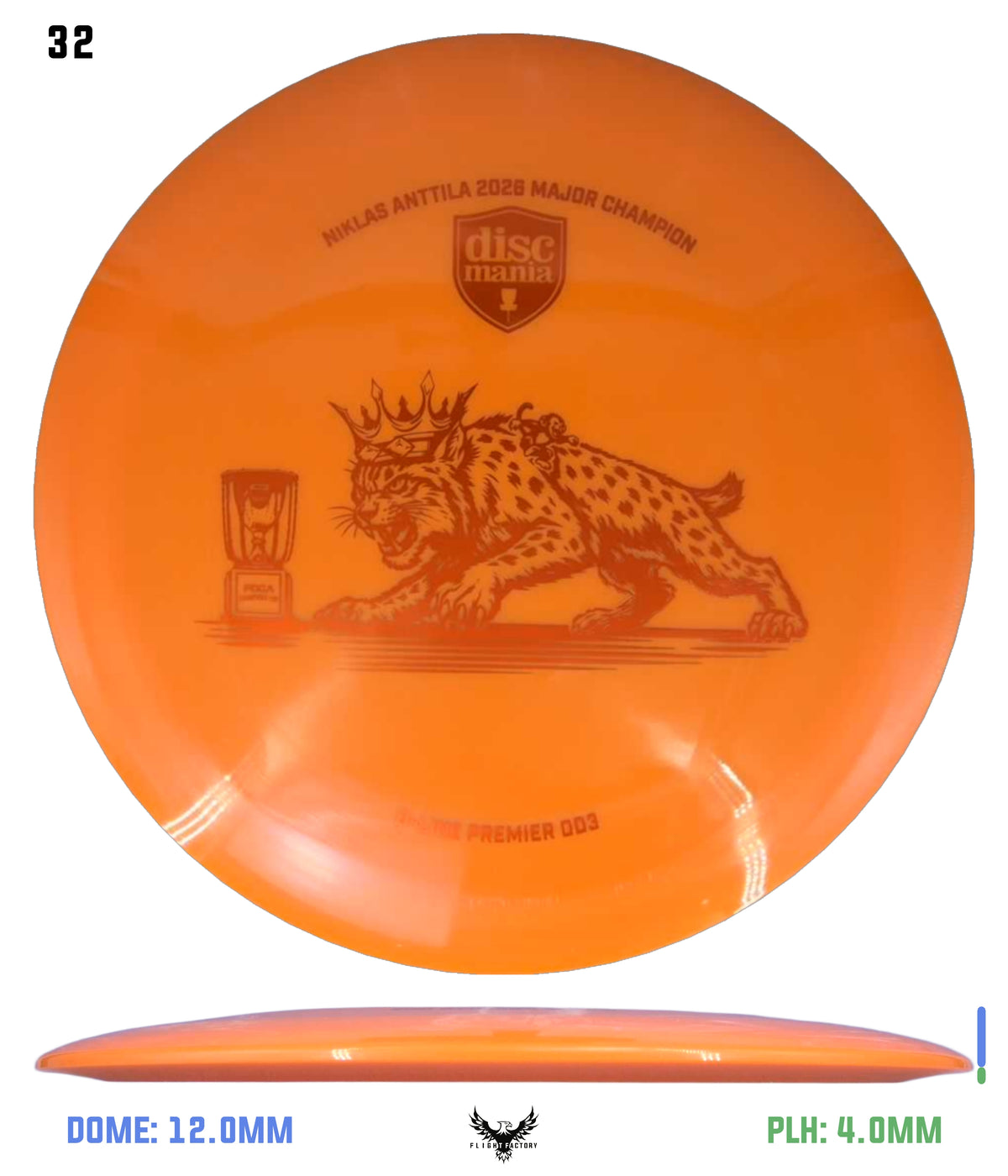 Discmania Premier Series Q-Line DD3 - Niklas Anttila Triumph Series Champions Cup