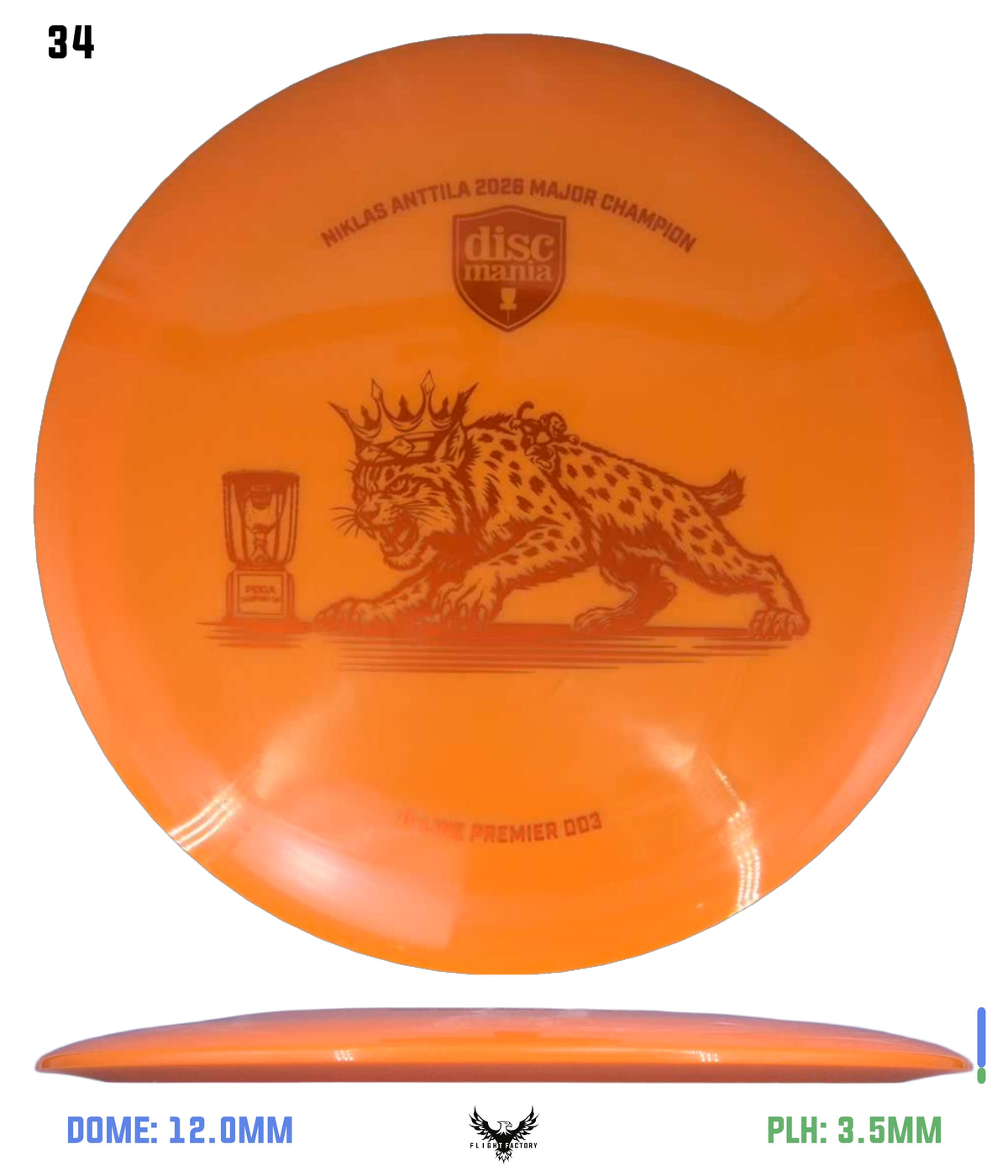 Discmania Premier Series Q-Line DD3 - Niklas Anttila Triumph Series Champions Cup