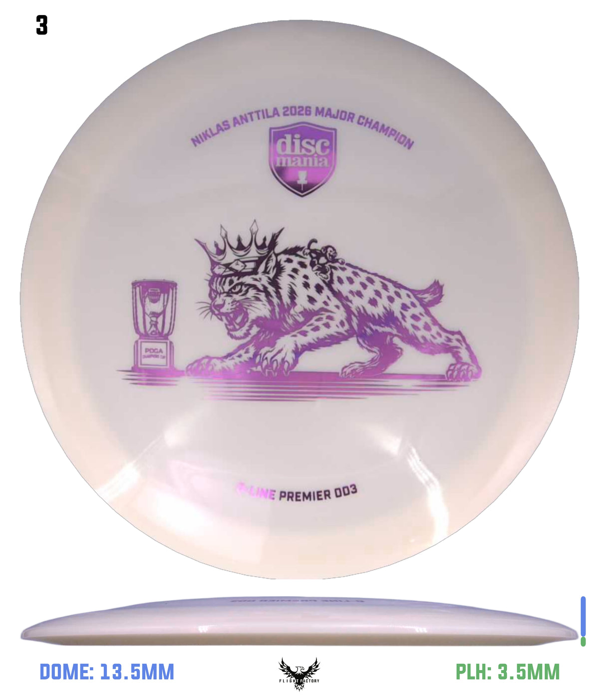 Discmania Premier Series Q-Line DD3 - Niklas Anttila Triumph Series Champions Cup