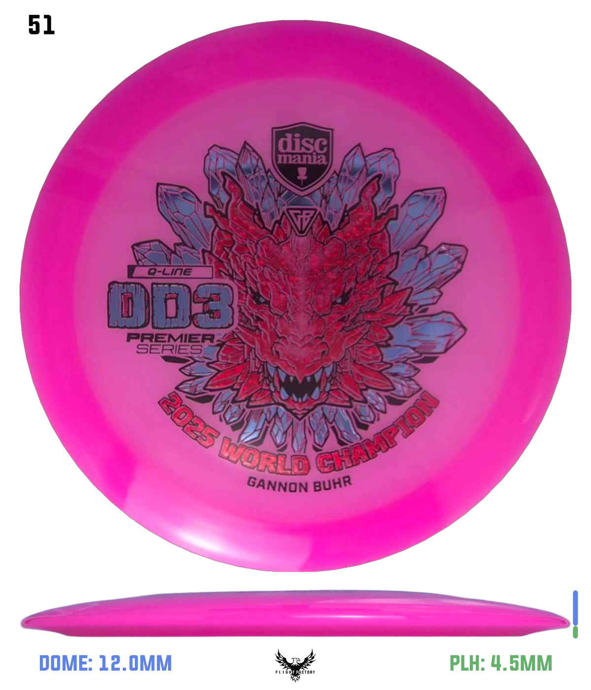 Discmania Gannon Buhr Premier Series Q-Line DD3 (2025 World Champion)