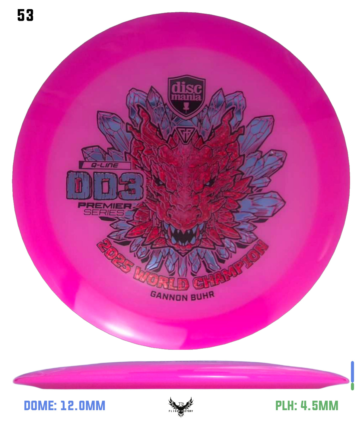 Discmania Gannon Buhr Premier Series Q-Line DD3 (2025 World Champion)