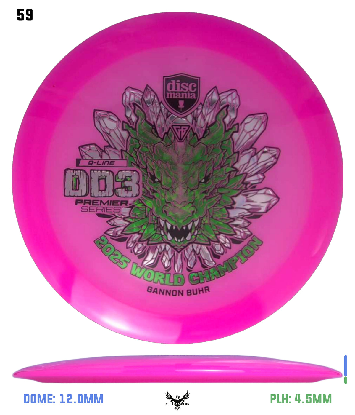 Discmania Gannon Buhr Premier Series Q-Line DD3 (2025 World Champion)