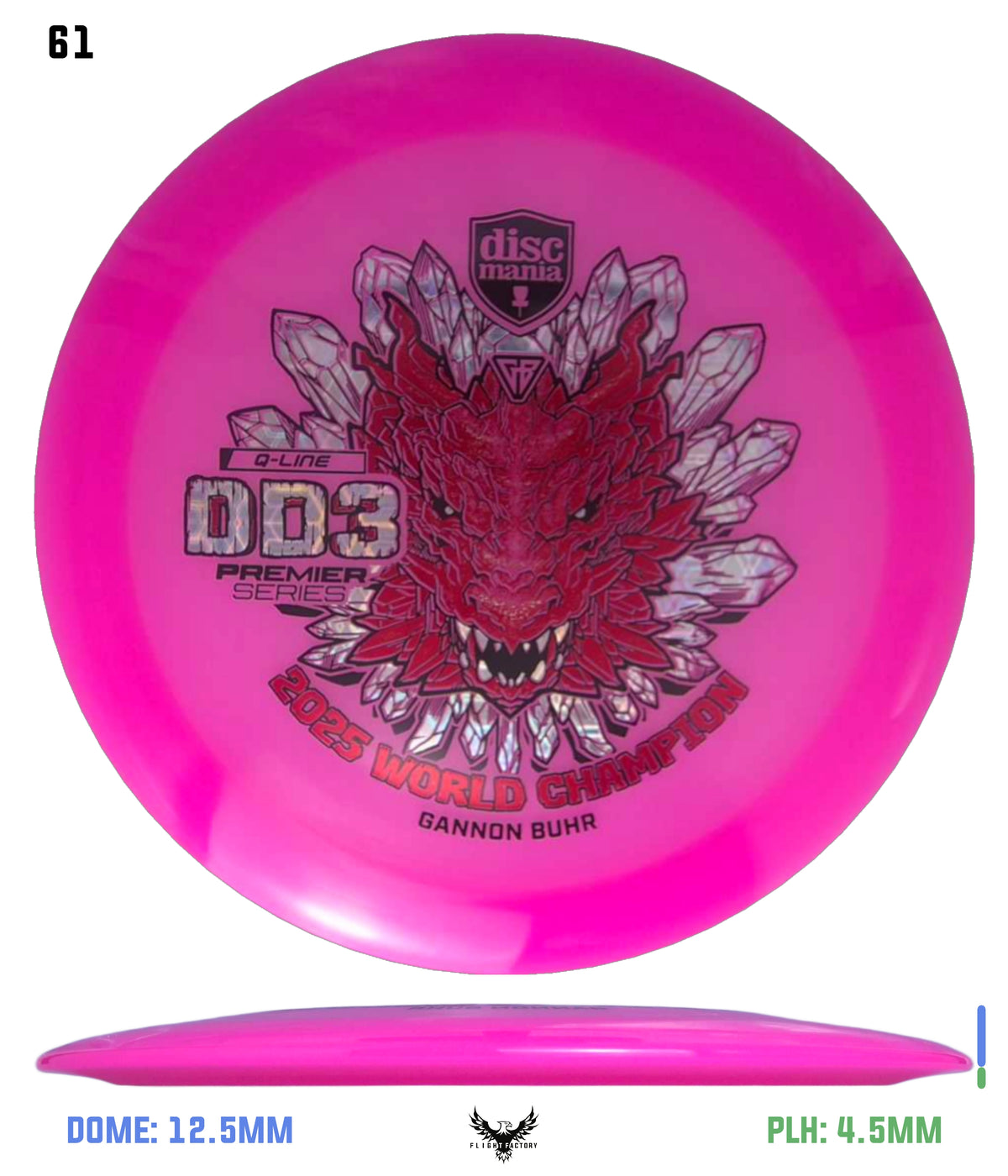 Discmania Gannon Buhr Premier Series Q-Line DD3 (2025 World Champion)