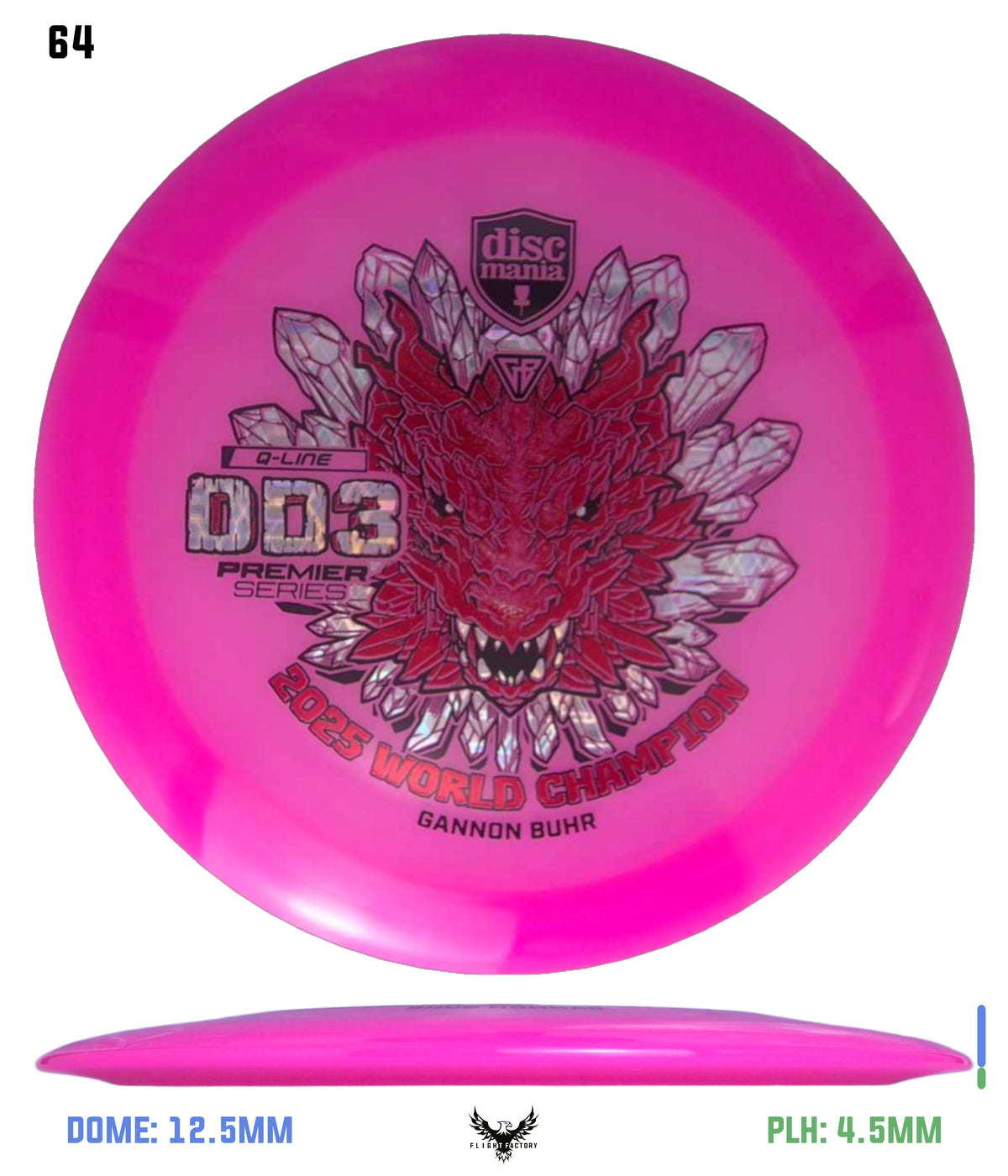 Discmania Gannon Buhr Premier Series Q-Line DD3 (2025 World Champion)