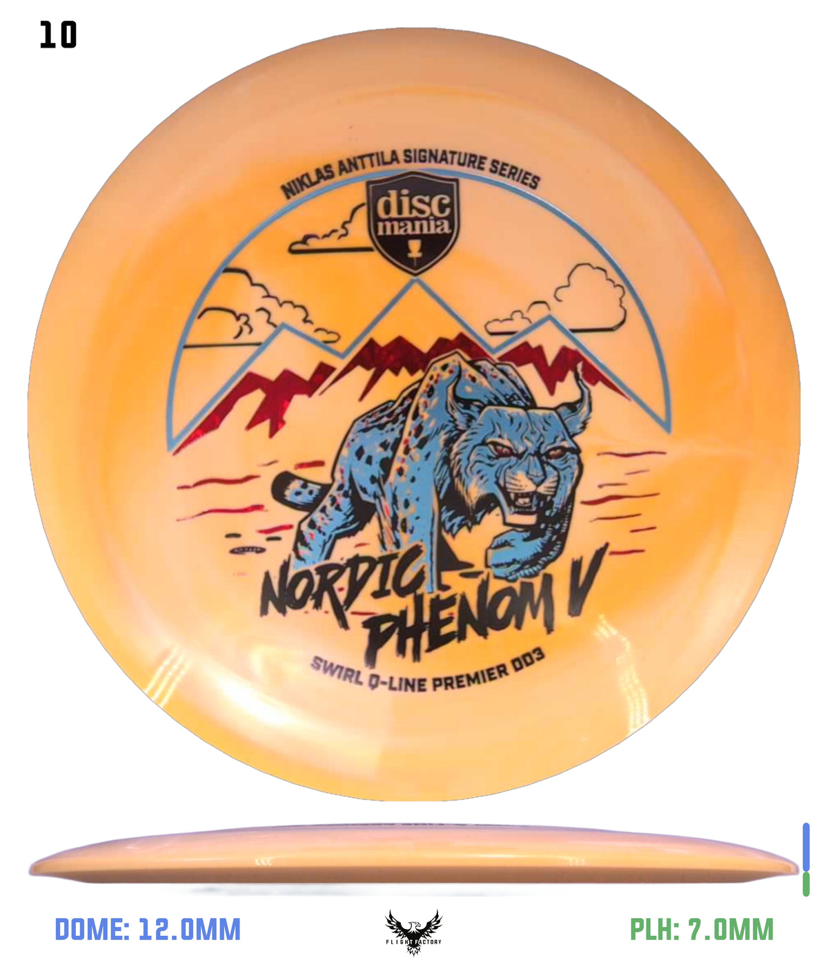 Discmania Nordic Phenom 5 - Niklas Anttila Signature Series Swirl Q-Line Premier DD3