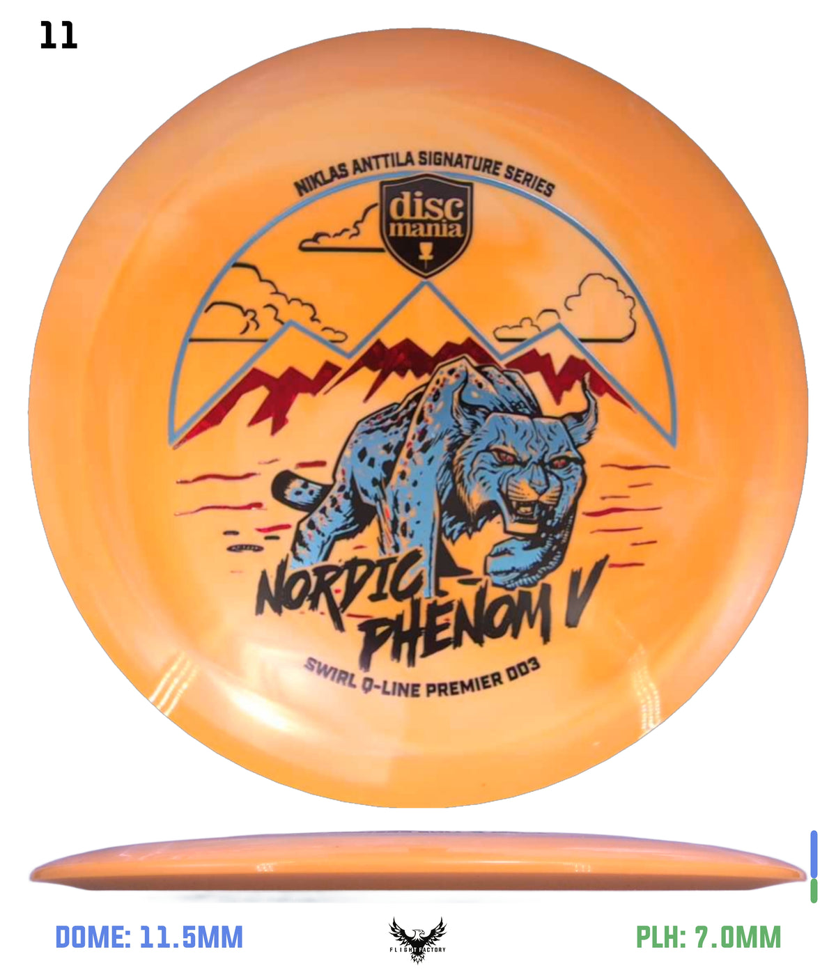 Discmania Nordic Phenom 5 - Niklas Anttila Signature Series Swirl Q-Line Premier DD3