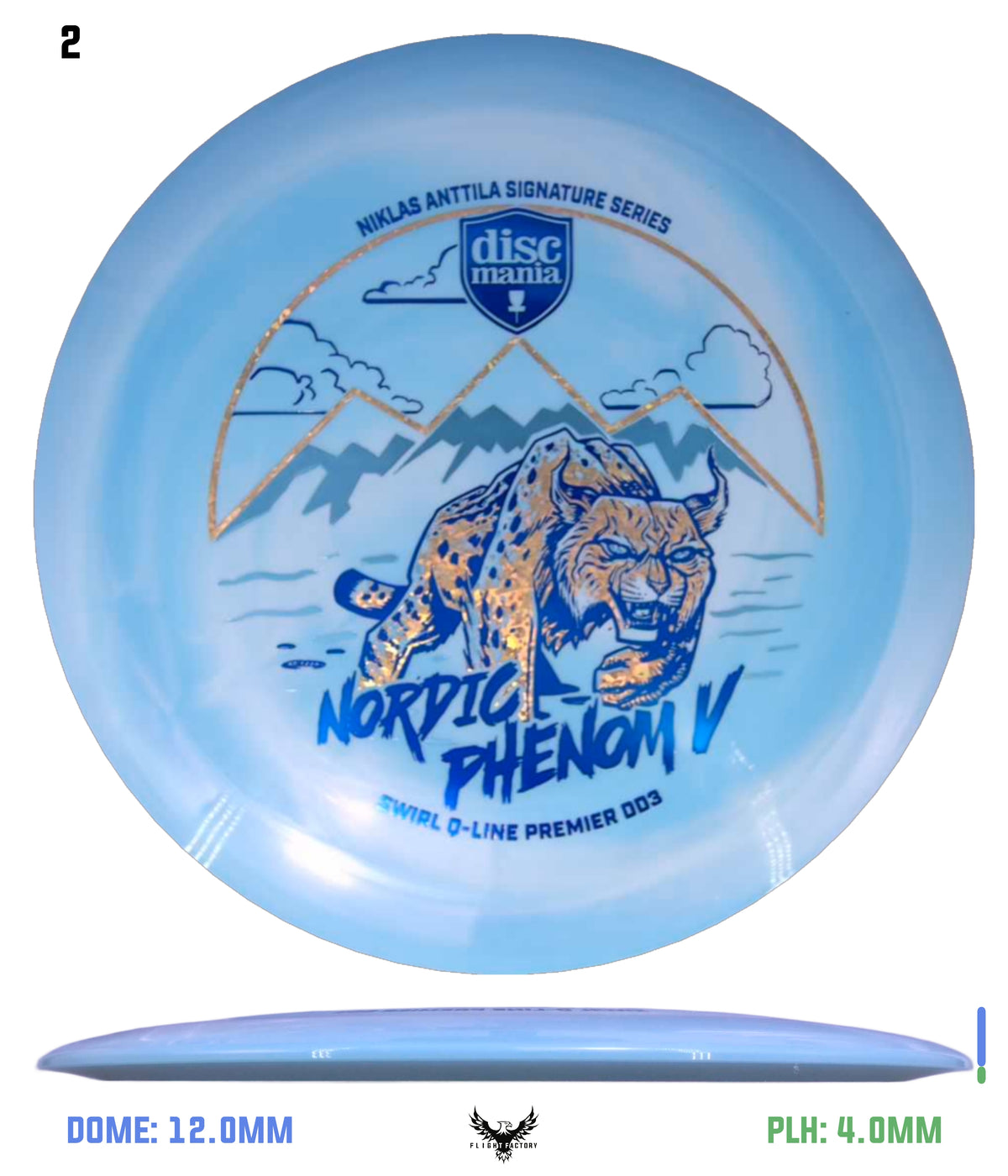 Discmania Nordic Phenom 5 - Niklas Anttila Signature Series Swirl Q-Line Premier DD3