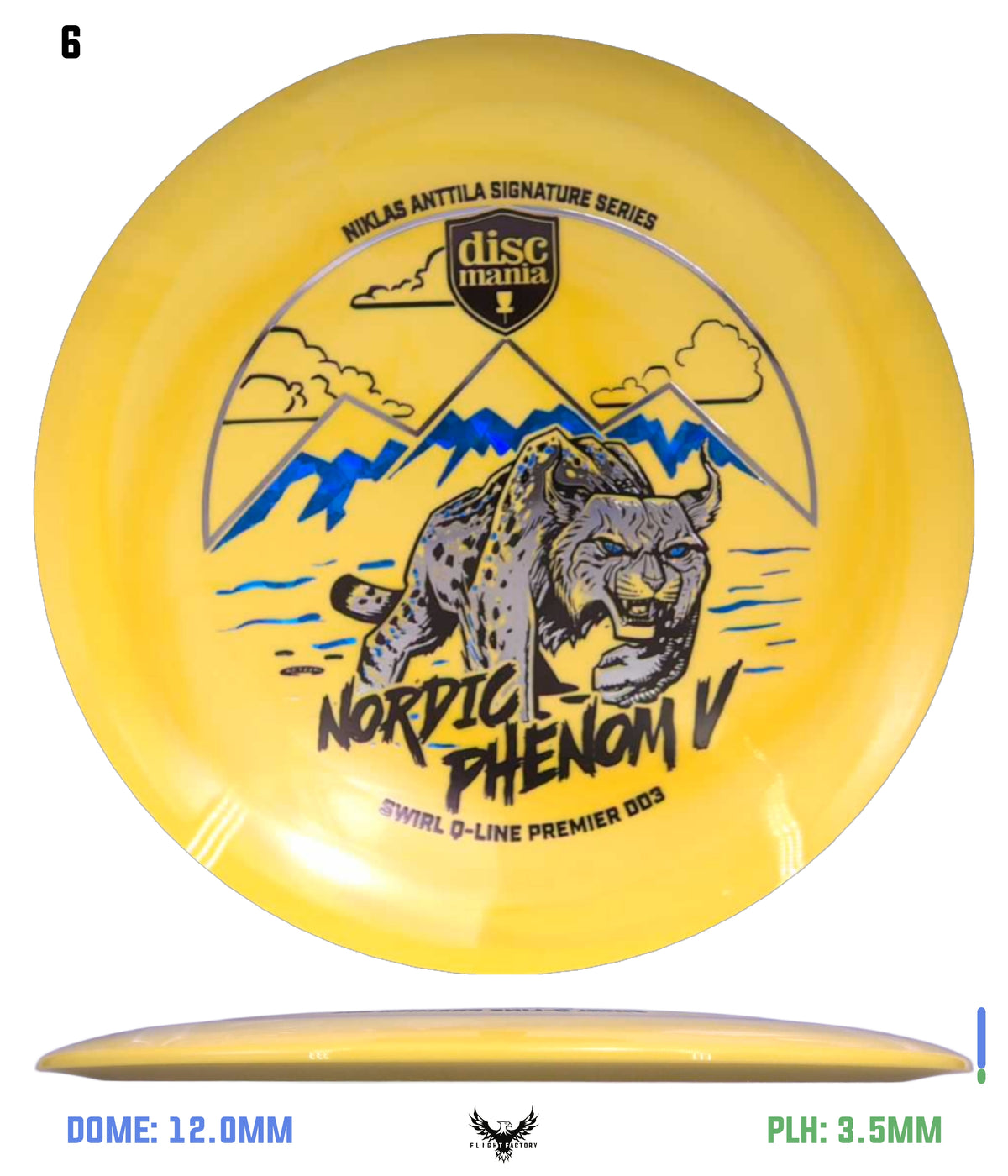 Discmania Nordic Phenom 5 - Niklas Anttila Signature Series Swirl Q-Line Premier DD3