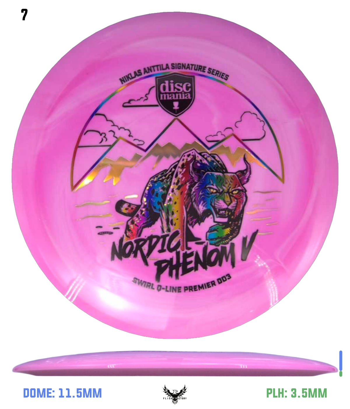 Discmania Nordic Phenom 5 - Niklas Anttila Signature Series Swirl Q-Line Premier DD3