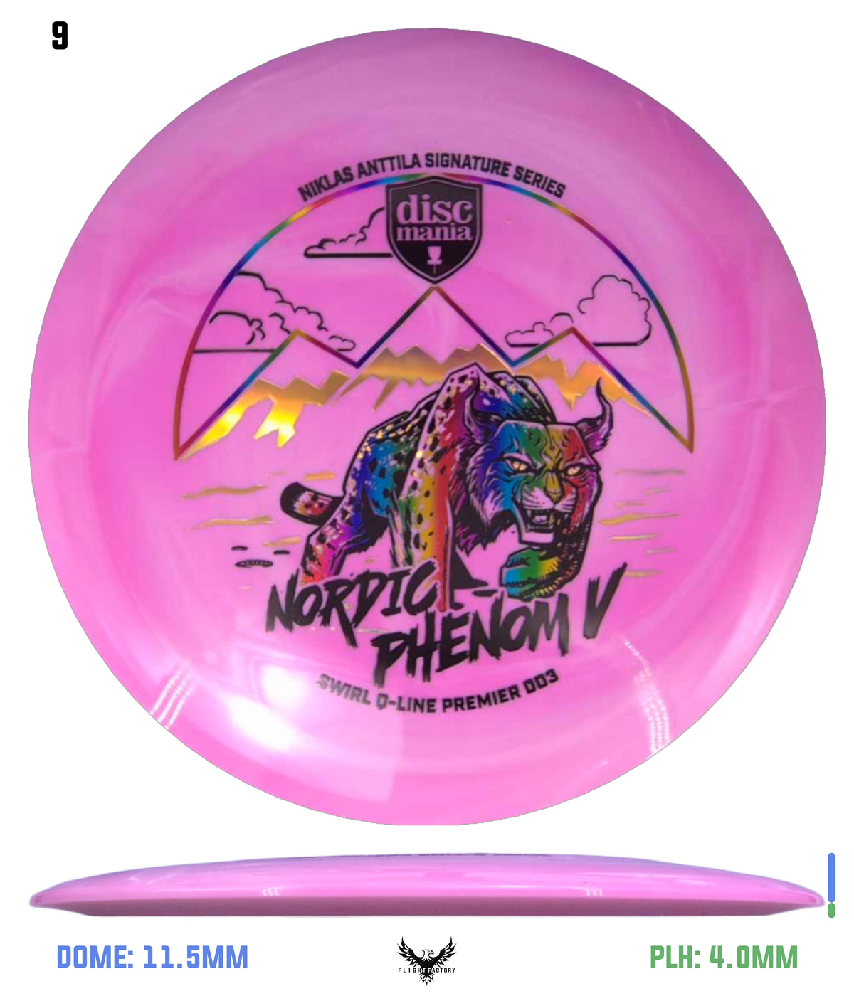 Discmania Nordic Phenom 5 - Niklas Anttila Signature Series Swirl Q-Line Premier DD3