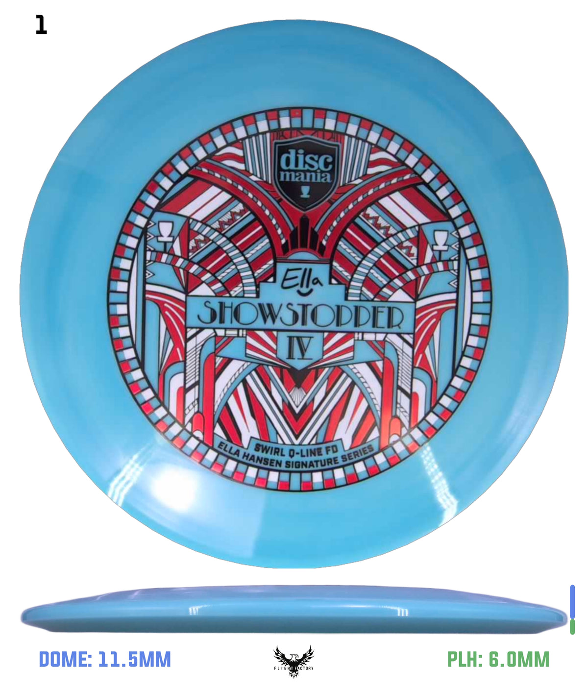 Discmania Show Stopper 4 - Ella Hansen Signature Series Swirl Q-Line Premier FD