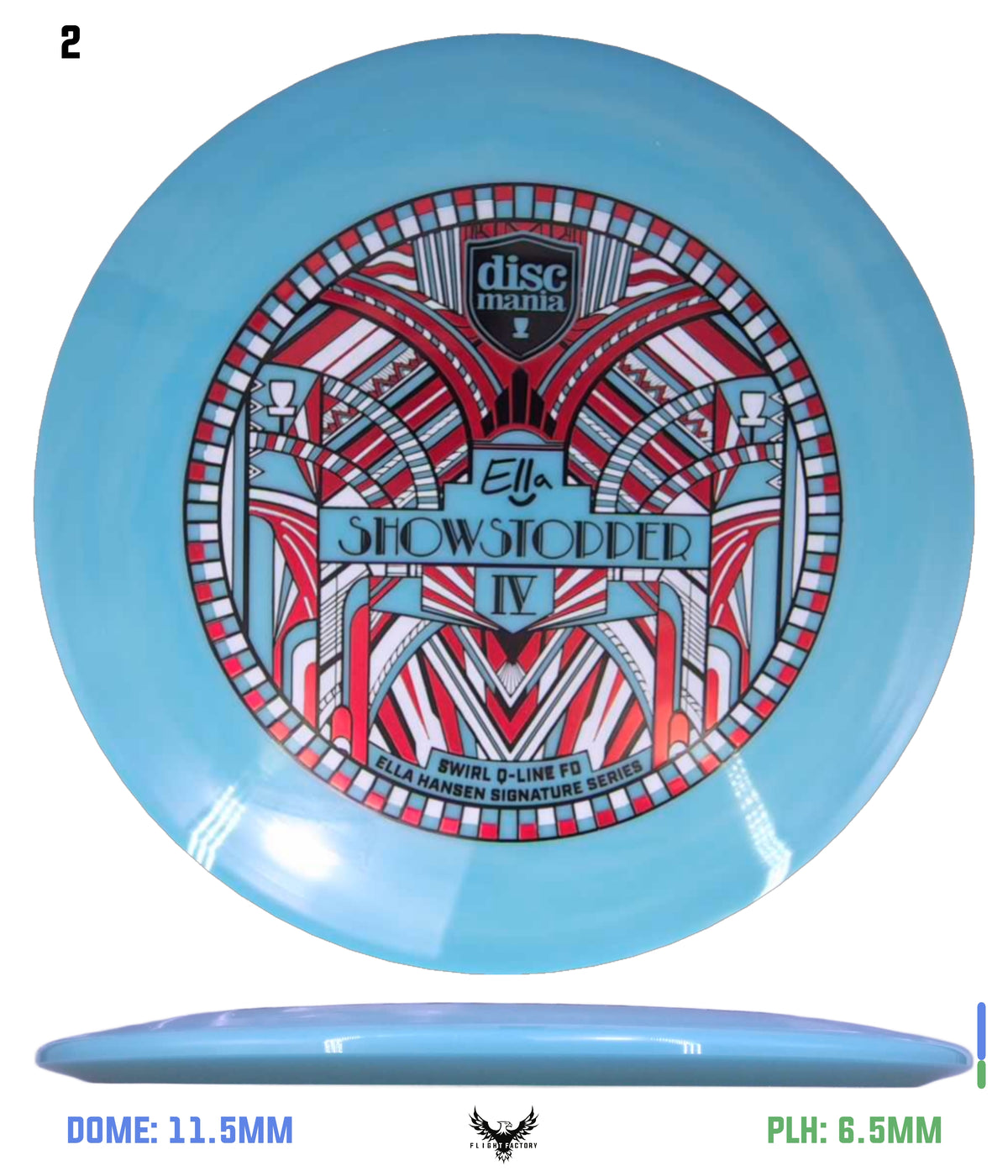 Discmania Show Stopper 4 - Ella Hansen Signature Series Swirl Q-Line Premier FD