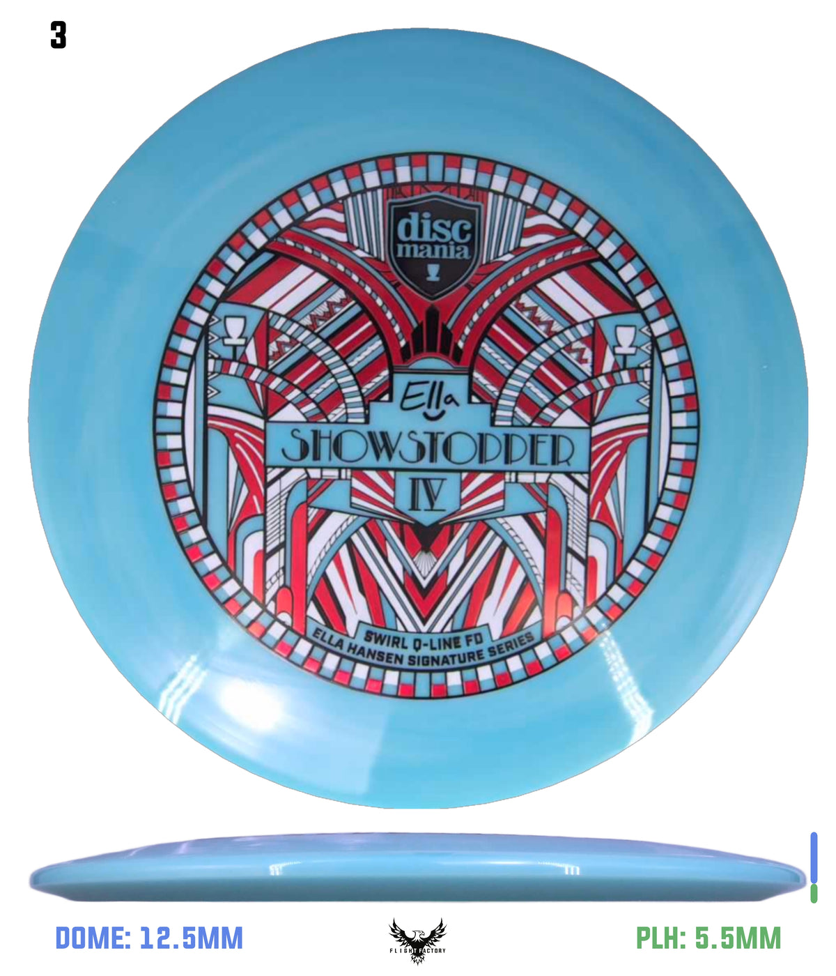 Discmania Show Stopper 4 - Ella Hansen Signature Series Swirl Q-Line Premier FD