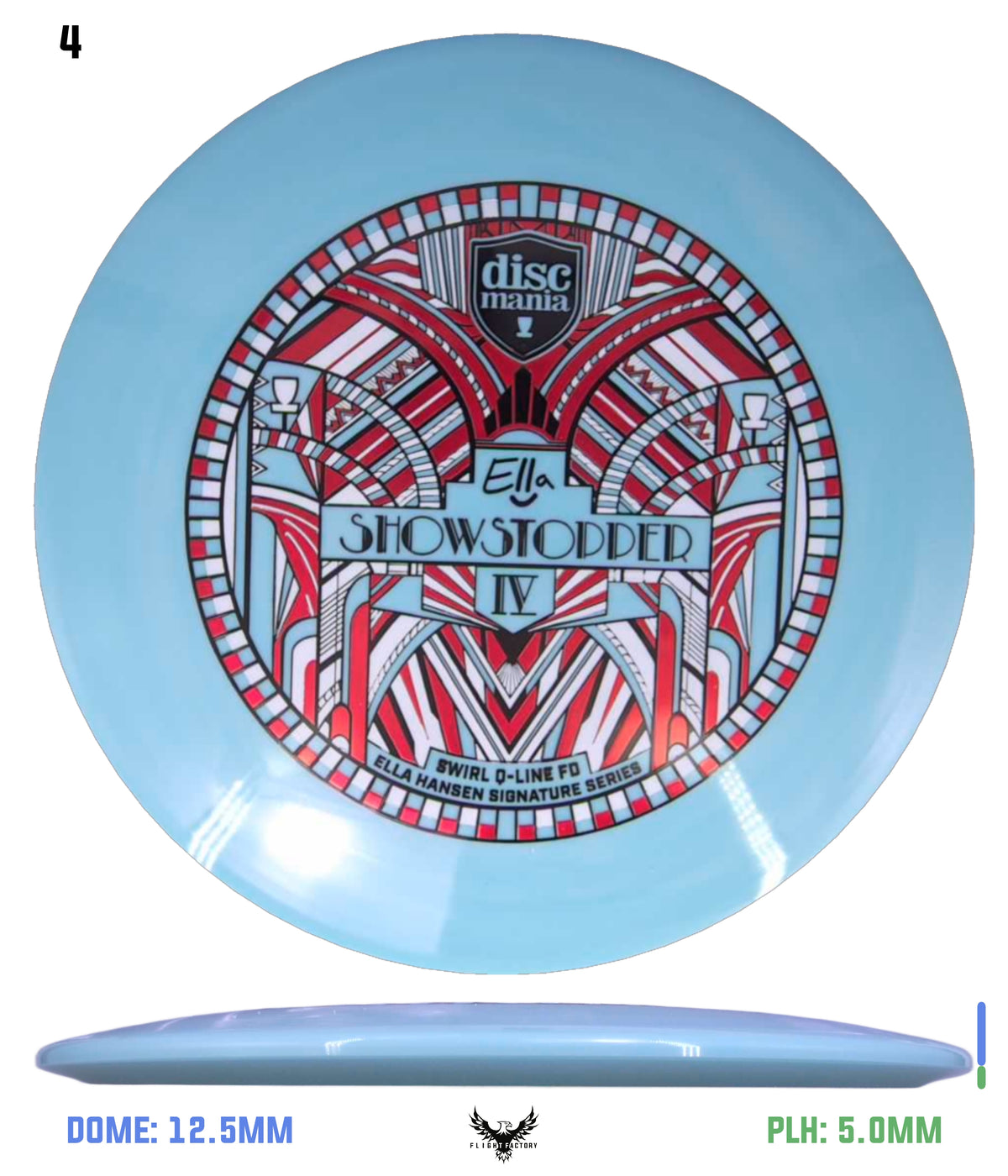 Discmania Show Stopper 4 - Ella Hansen Signature Series Swirl Q-Line Premier FD