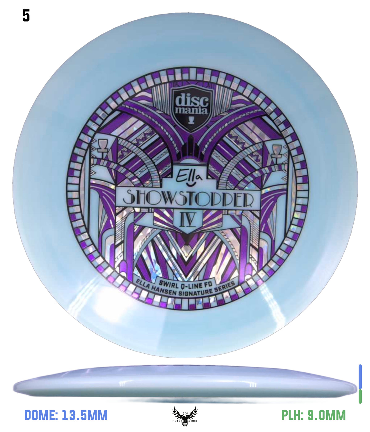 Discmania Show Stopper 4 - Ella Hansen Signature Series Swirl Q-Line Premier FD