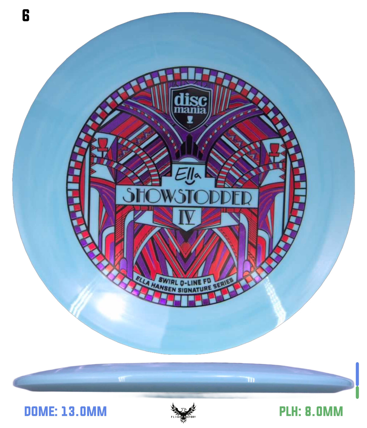 Discmania Show Stopper 4 - Ella Hansen Signature Series Swirl Q-Line Premier FD