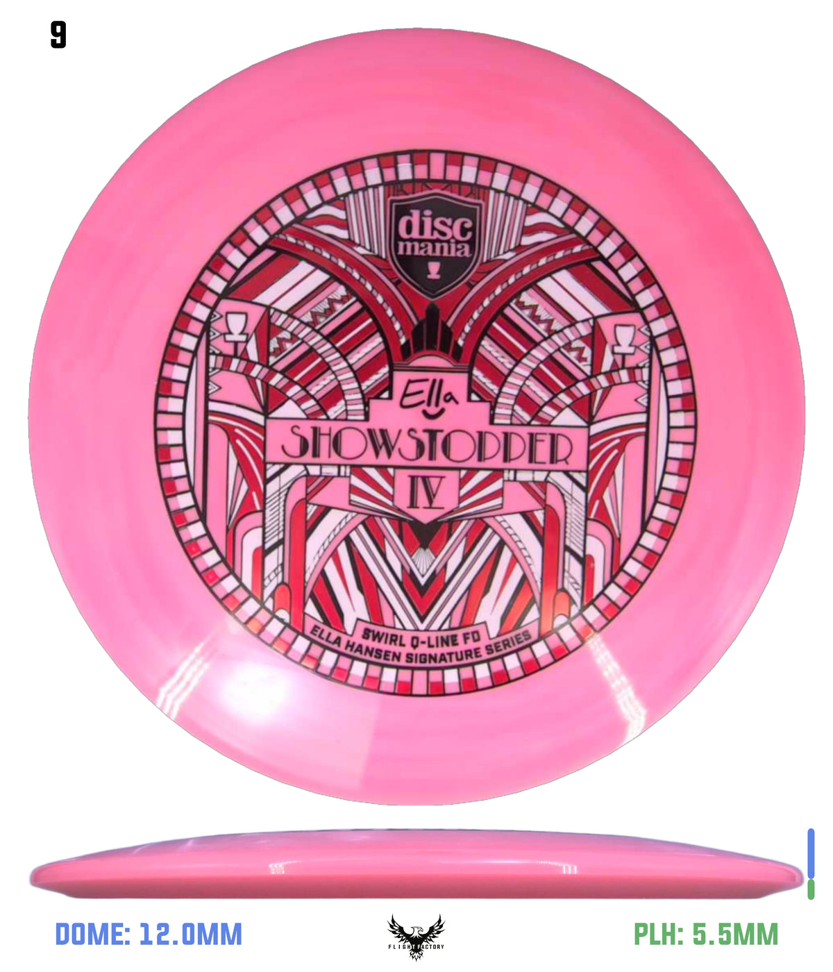 Discmania Show Stopper 4 - Ella Hansen Signature Series Swirl Q-Line Premier FD