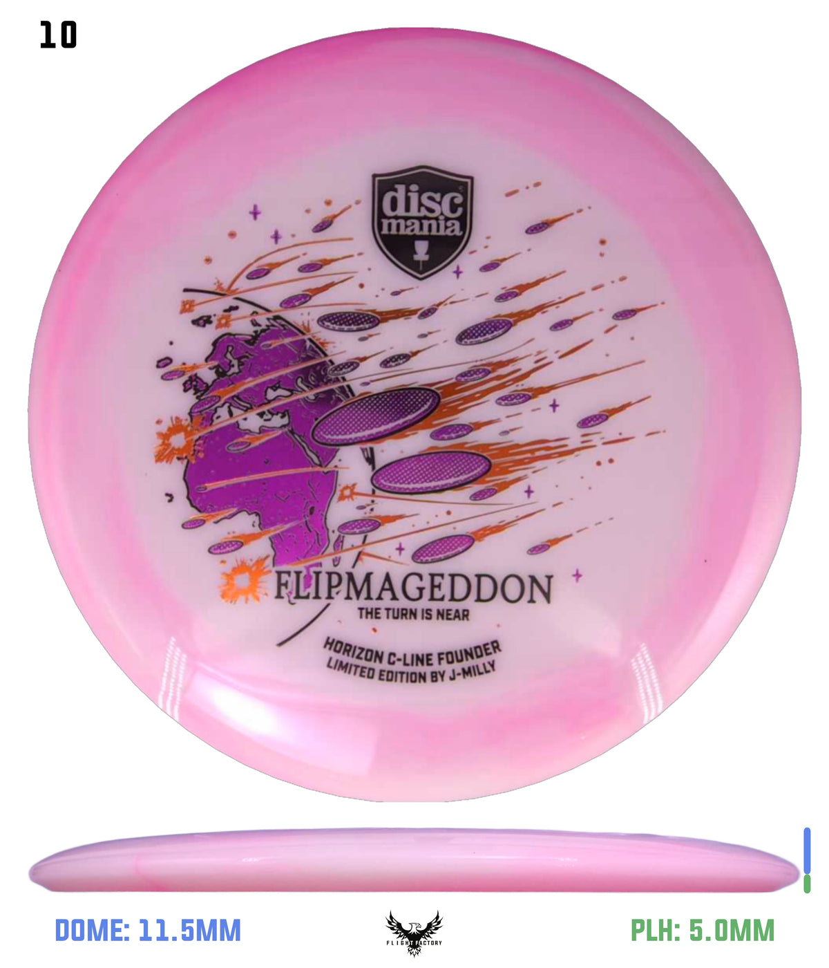 Discmania Limited Edition Horizon C-Line Founder - J-Milly Flipmageddon