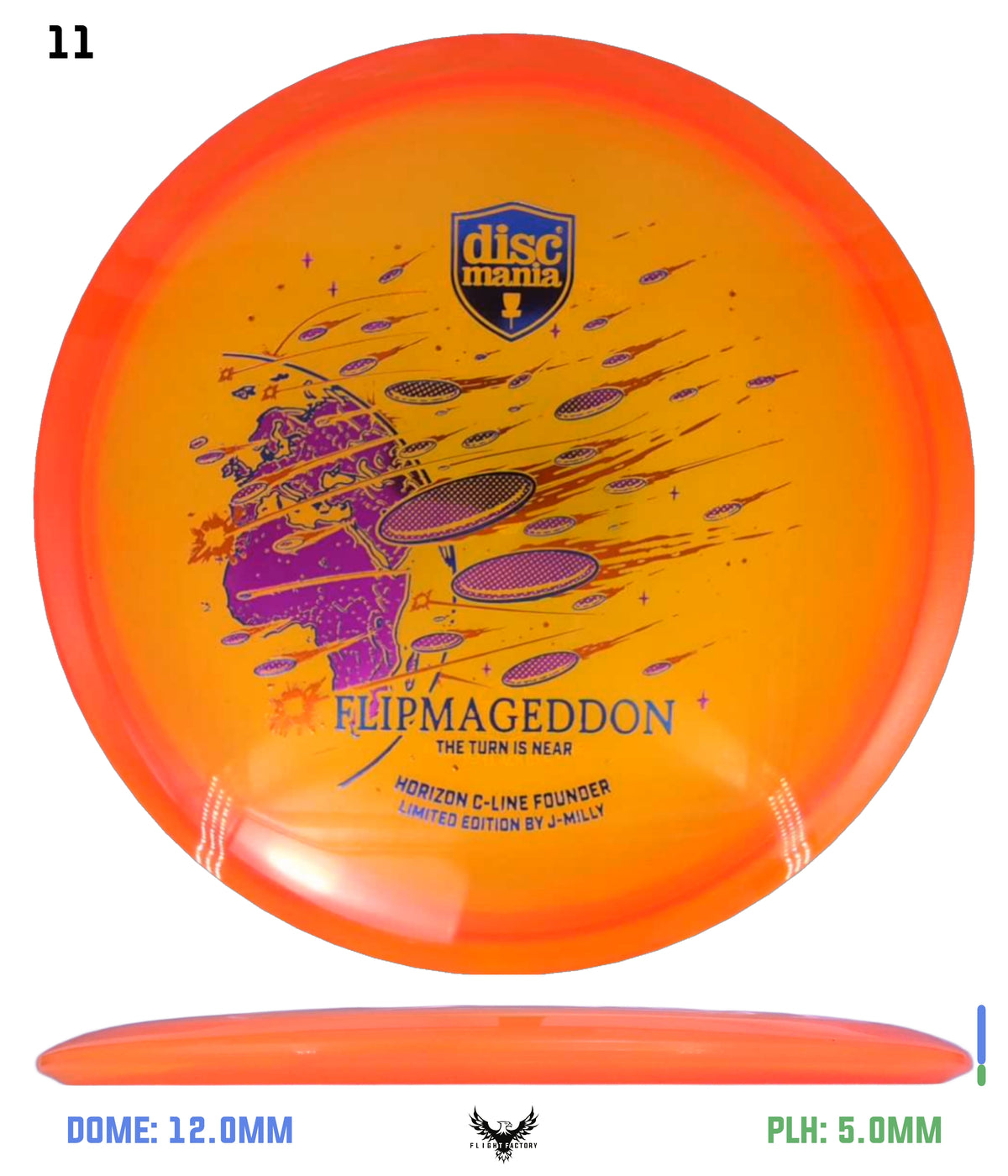 Discmania Limited Edition Horizon C-Line Founder - J-Milly Flipmageddon