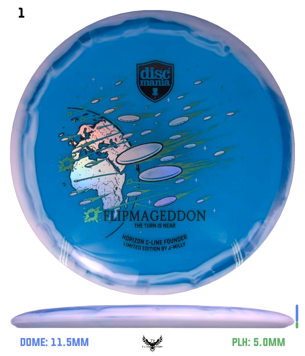 Discmania Limited Edition Horizon C-Line Founder - J-Milly Flipmageddon