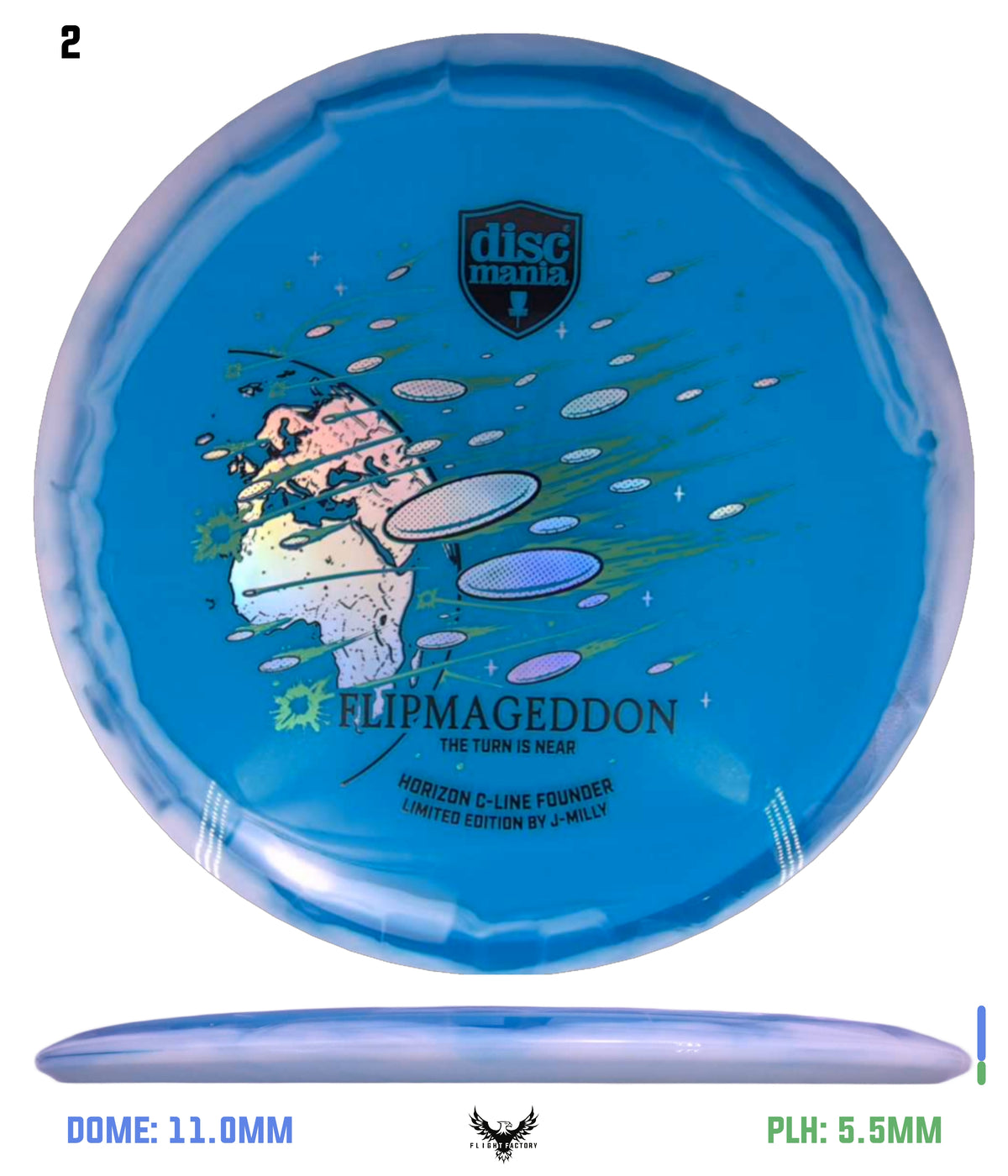 Discmania Limited Edition Horizon C-Line Founder - J-Milly Flipmageddon