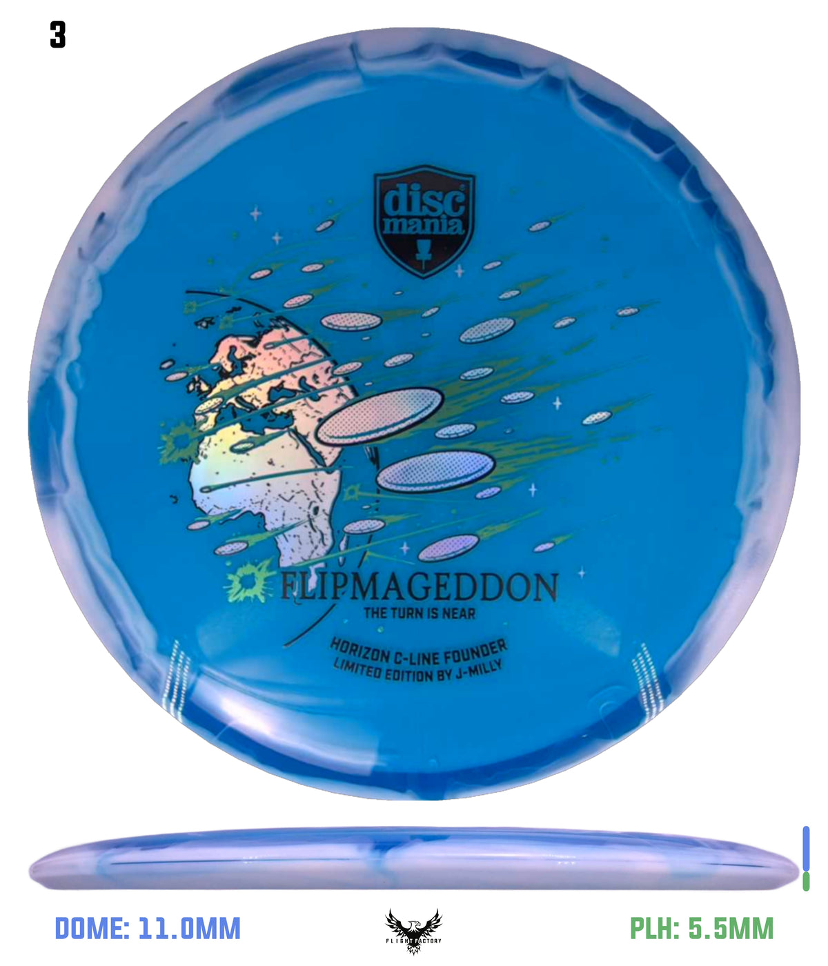 Discmania Limited Edition Horizon C-Line Founder - J-Milly Flipmageddon