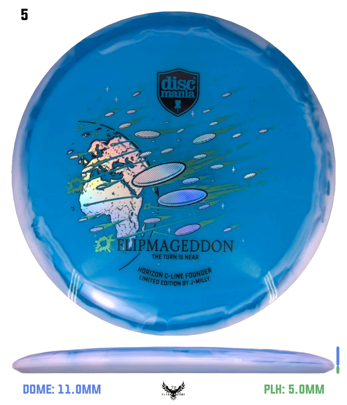 Discmania Limited Edition Horizon C-Line Founder - J-Milly Flipmageddon