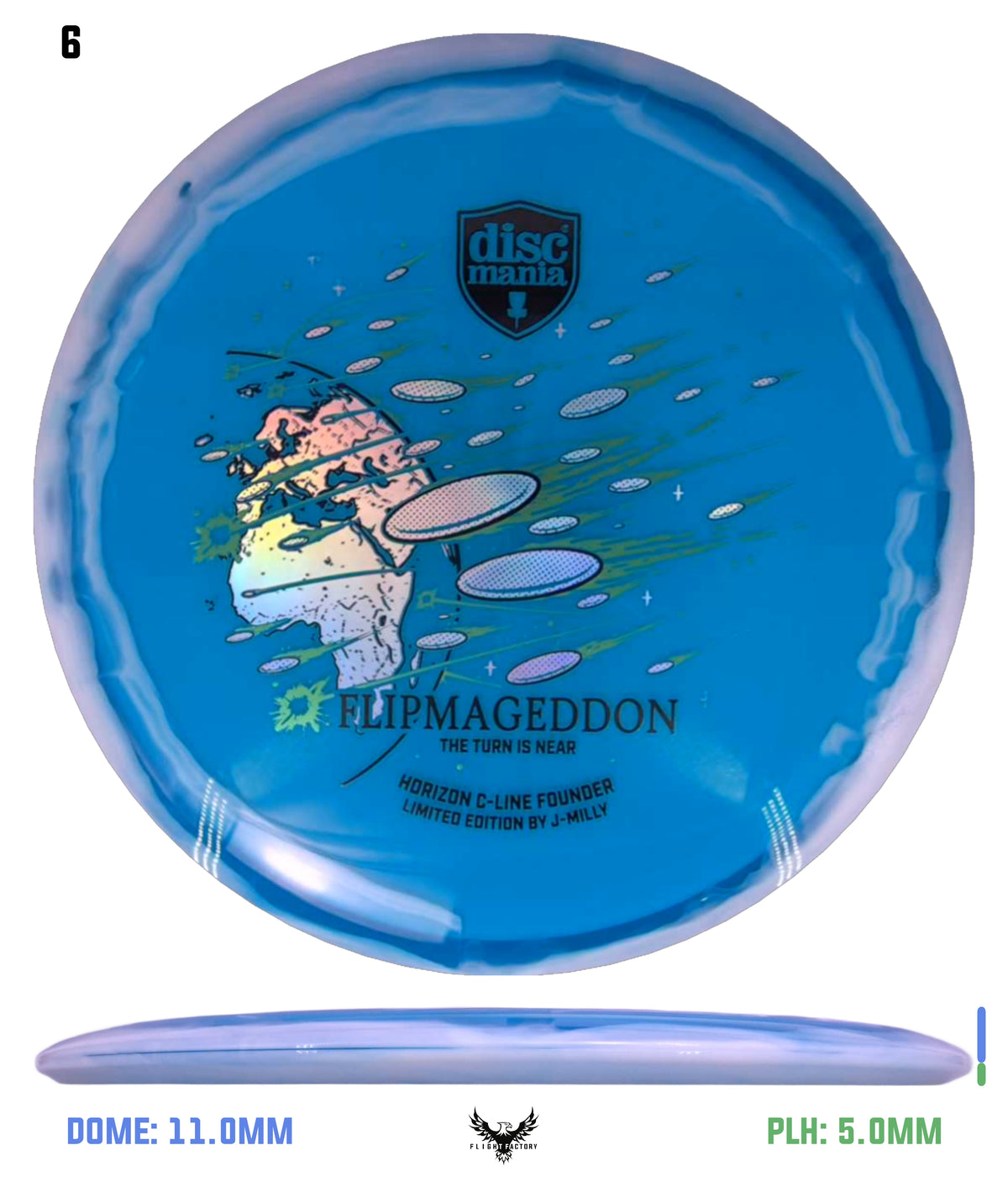Discmania Limited Edition Horizon C-Line Founder - J-Milly Flipmageddon