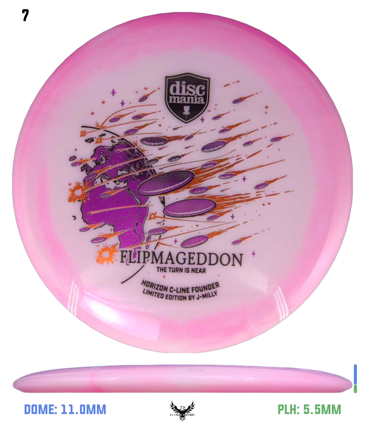 Discmania Limited Edition Horizon C-Line Founder - J-Milly Flipmageddon