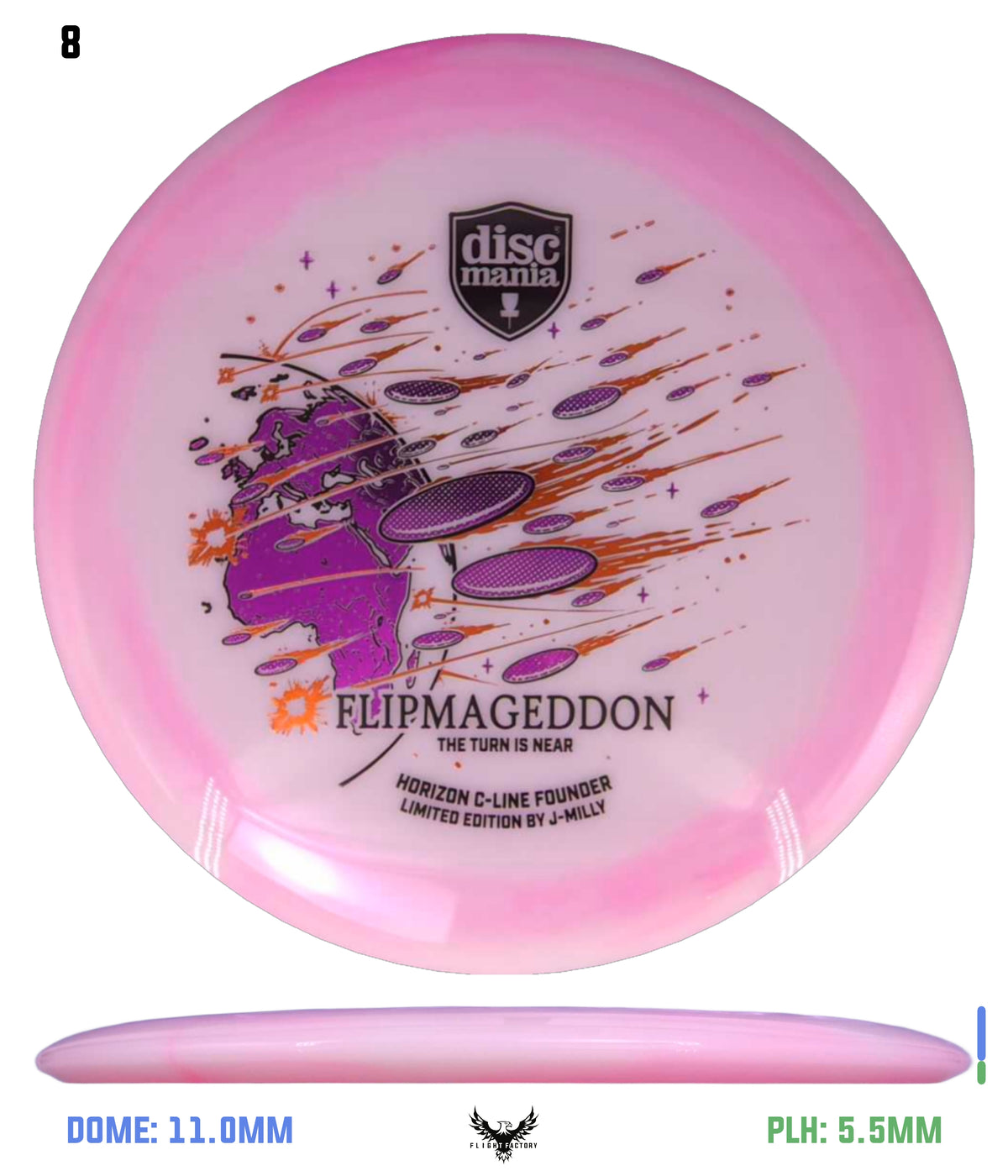 Discmania Limited Edition Horizon C-Line Founder - J-Milly Flipmageddon